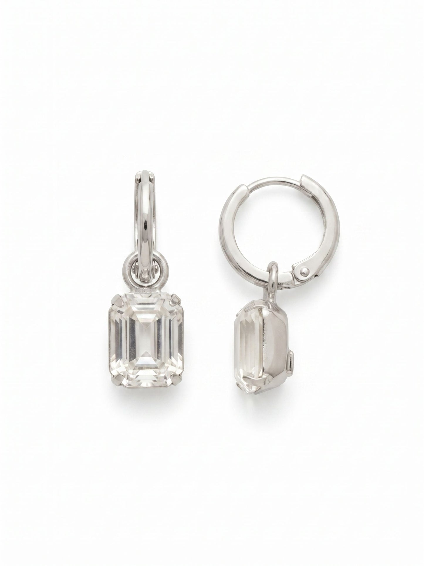 Sorrelli Crystal Octavia Huggie Hoop Earrings