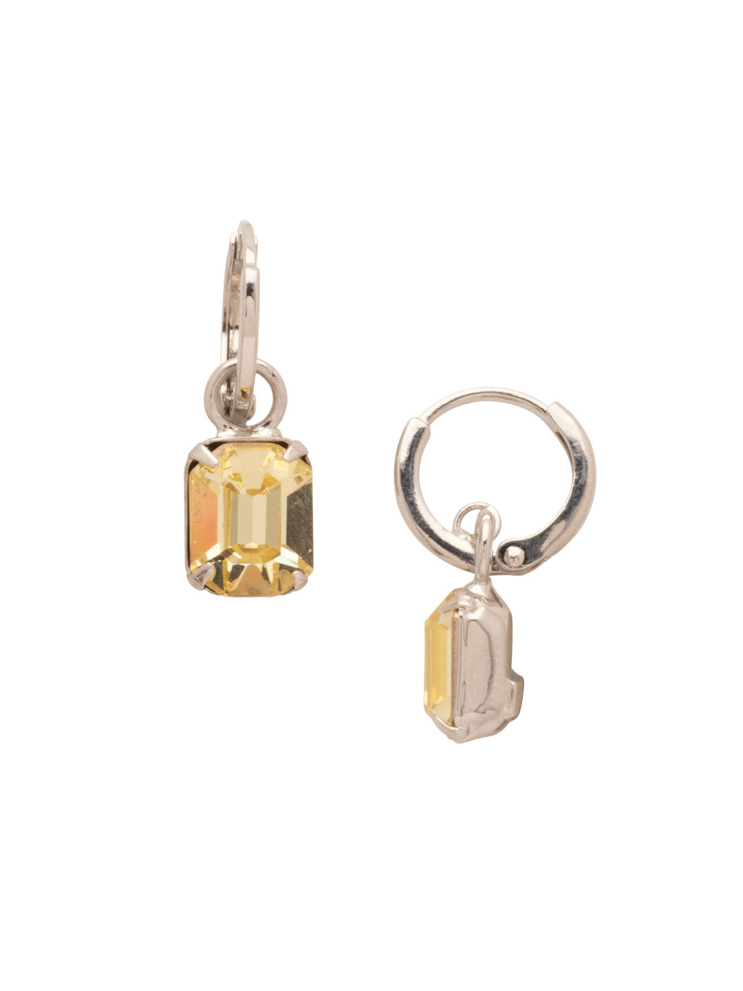Sorrelli Jonquil Octavia Huggie Hoop Earrings