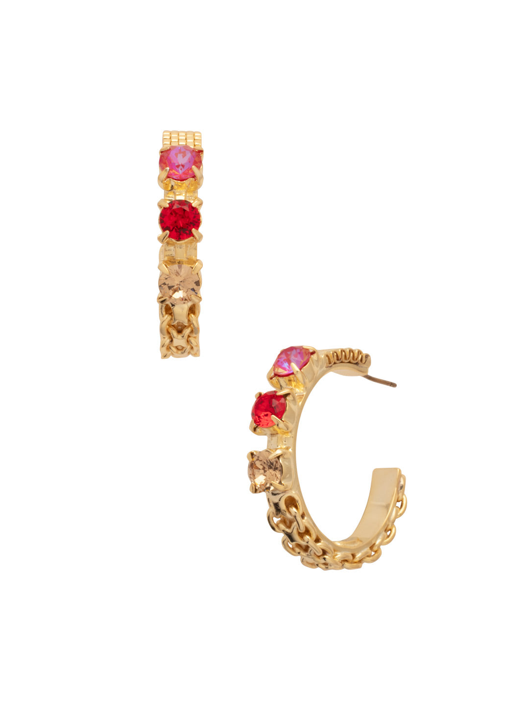 Sorrelli Red Carpet Bevy Hoop Earrings