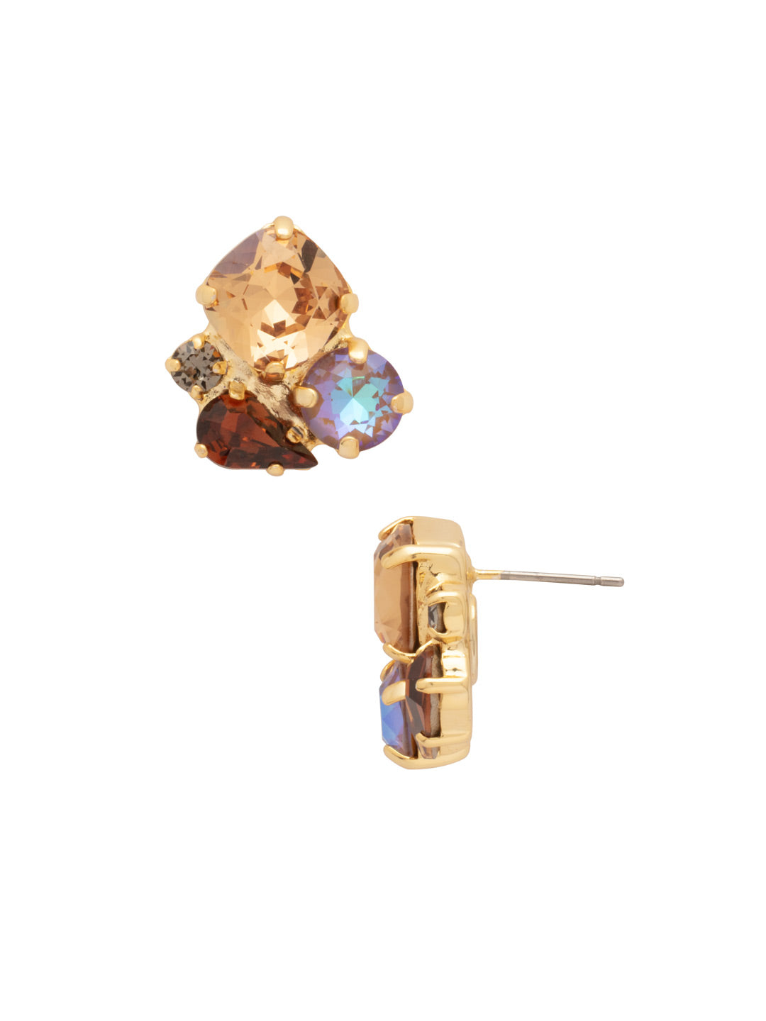 Sorrelli Honey Bourbon Anika Stud Earrings
