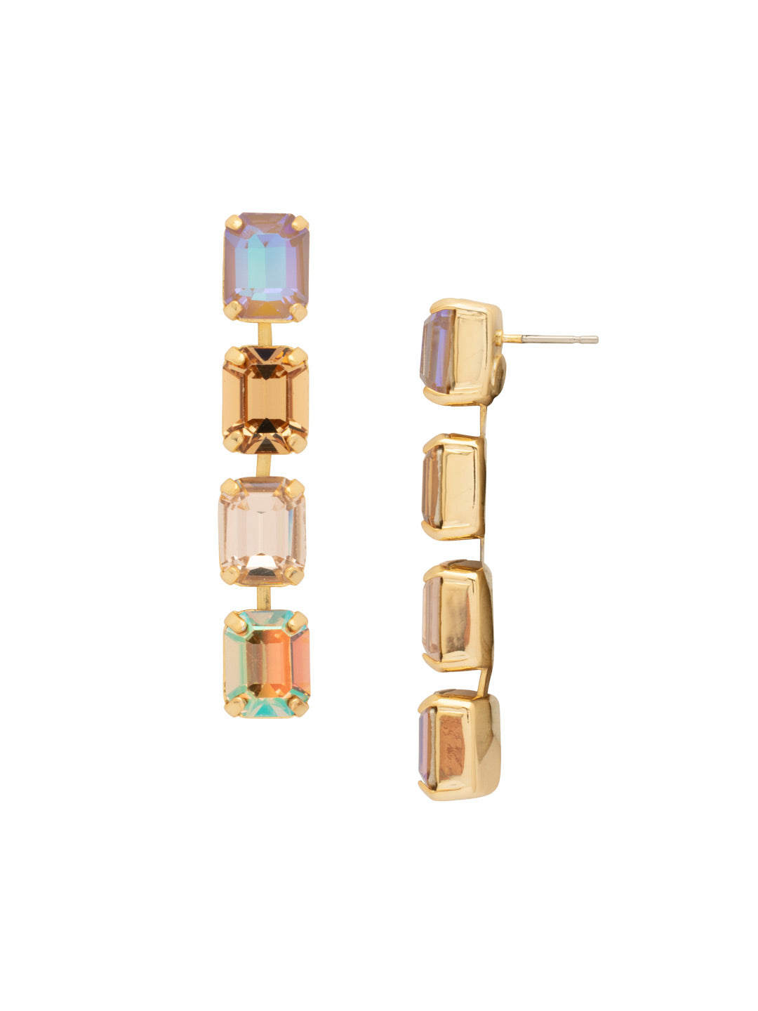 Sorrelli Chai Latte Octavia Repeating Dangle Earrings