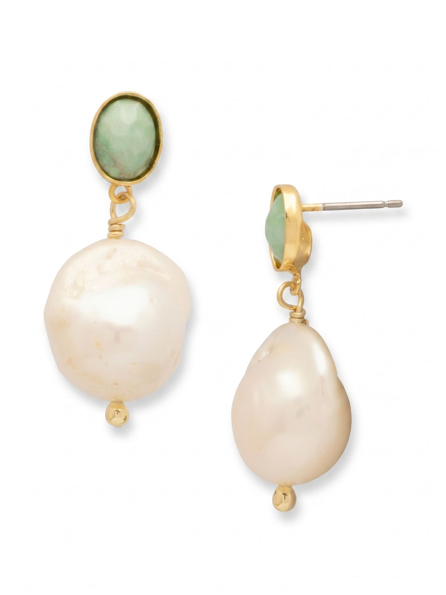 Sorrelli Modern Pearl Stone Harbor Pearl Dangle Earrings