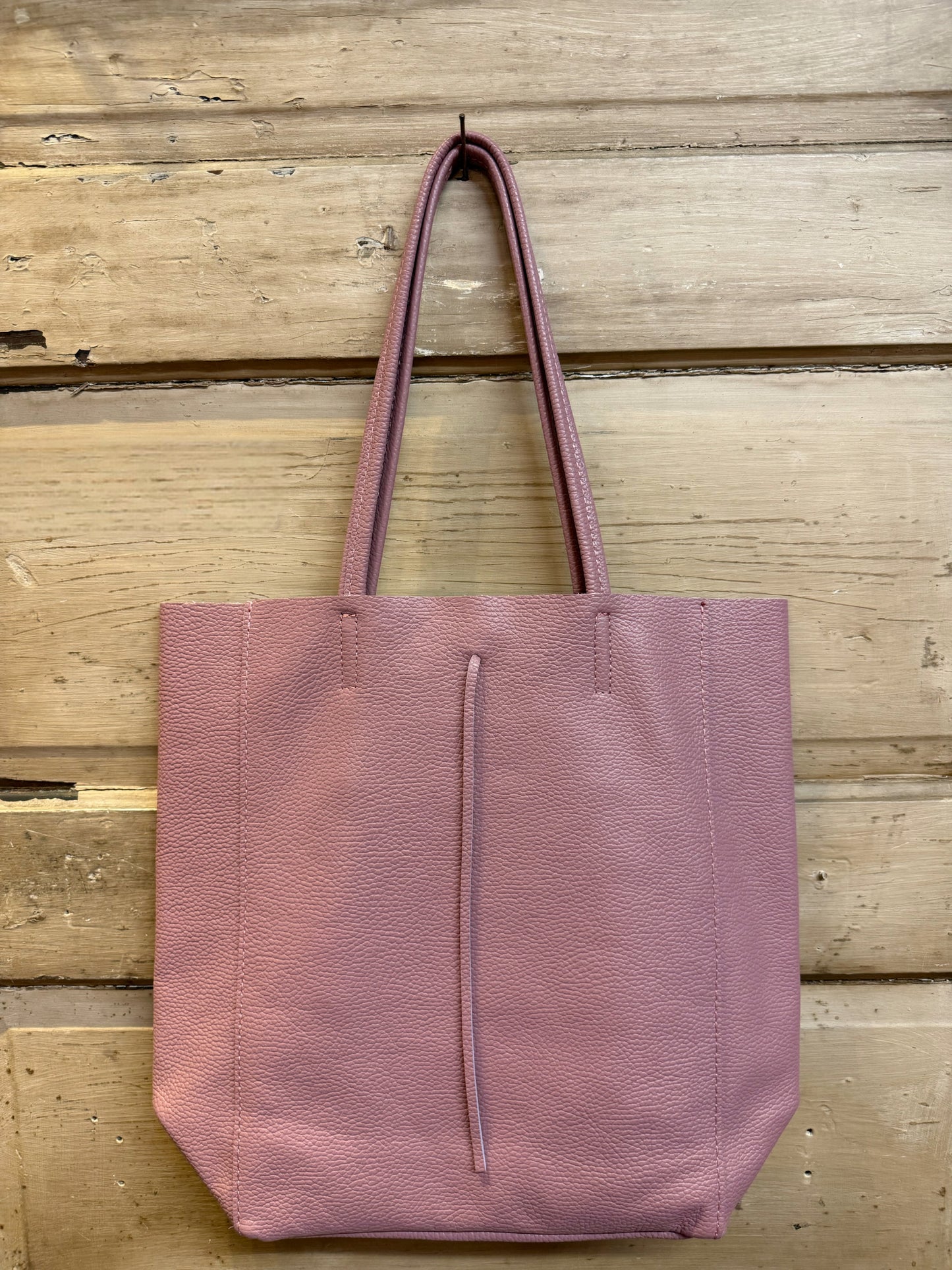 Italian Leather Shopping Bags