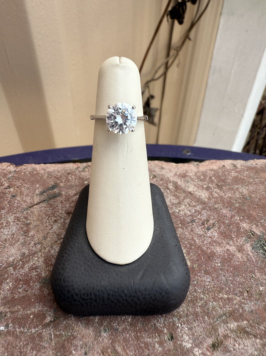 Moissanite Solitaire Ring