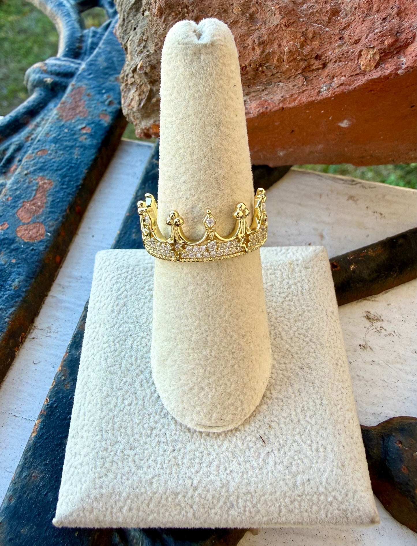 Gold Crown Ring