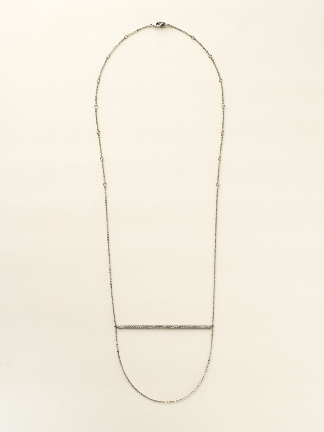 Sorrelli Crystal Rhinestone Bar Long Strand Necklace