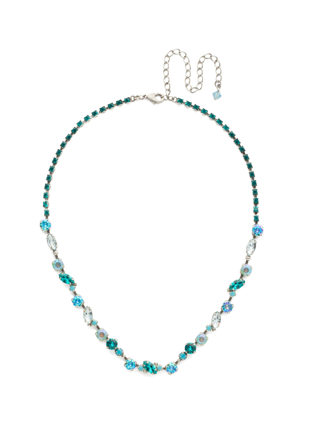 Sorrelli Sweet Mint Simply Stated Tennis Necklace