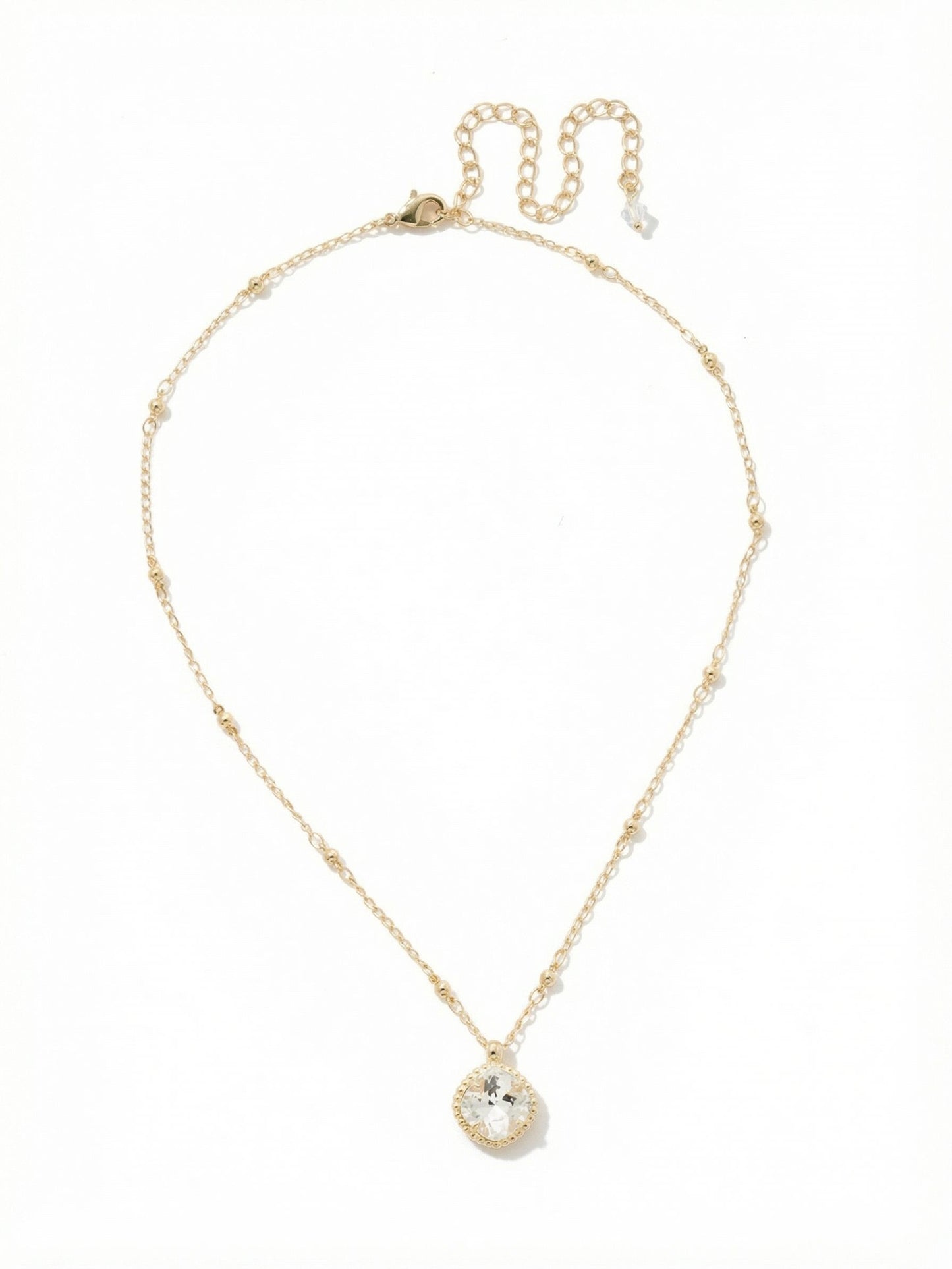 Sorrelli Crystal Cushion-Cut Pendant Necklace