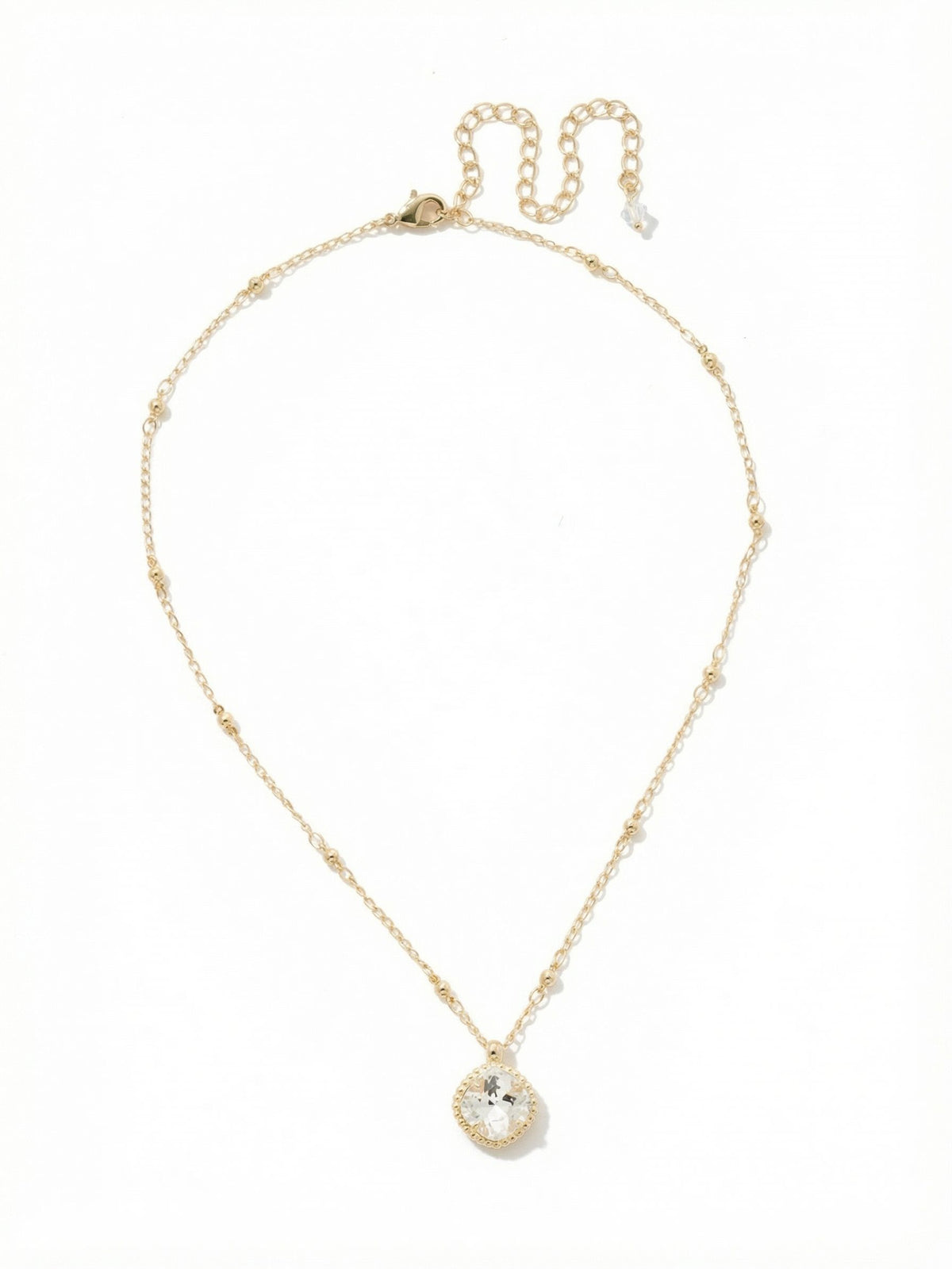 Sorrelli Crystal Cushion-Cut Pendant Necklace