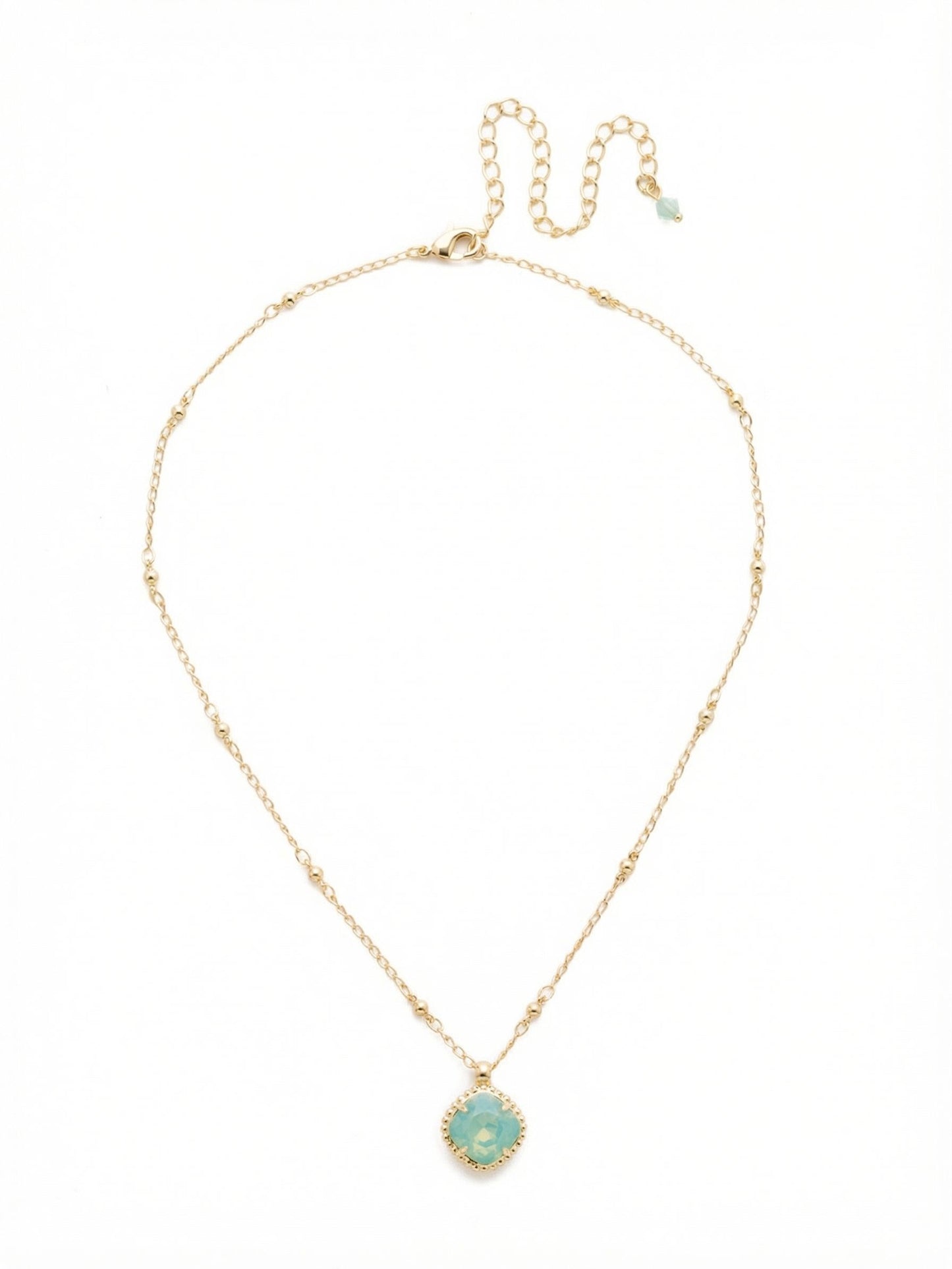 Sorrelli Pacific Opal Cushion-Cut Pendant Necklace