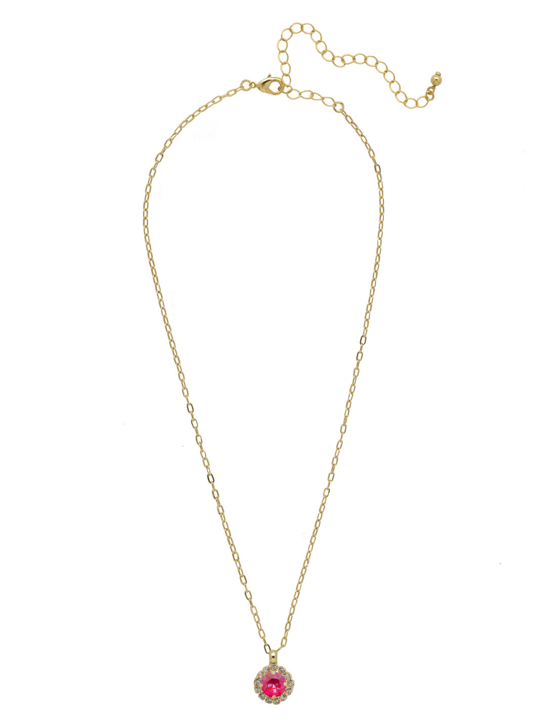 Sorrelli Royal Red Delite Haute Halo Pendant Necklace