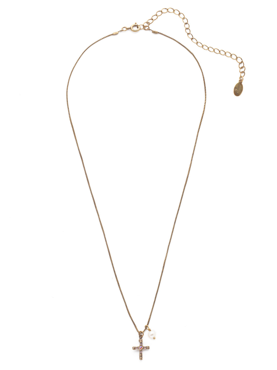 Sorrelli Mirage Joelle Cross Pendant Necklace