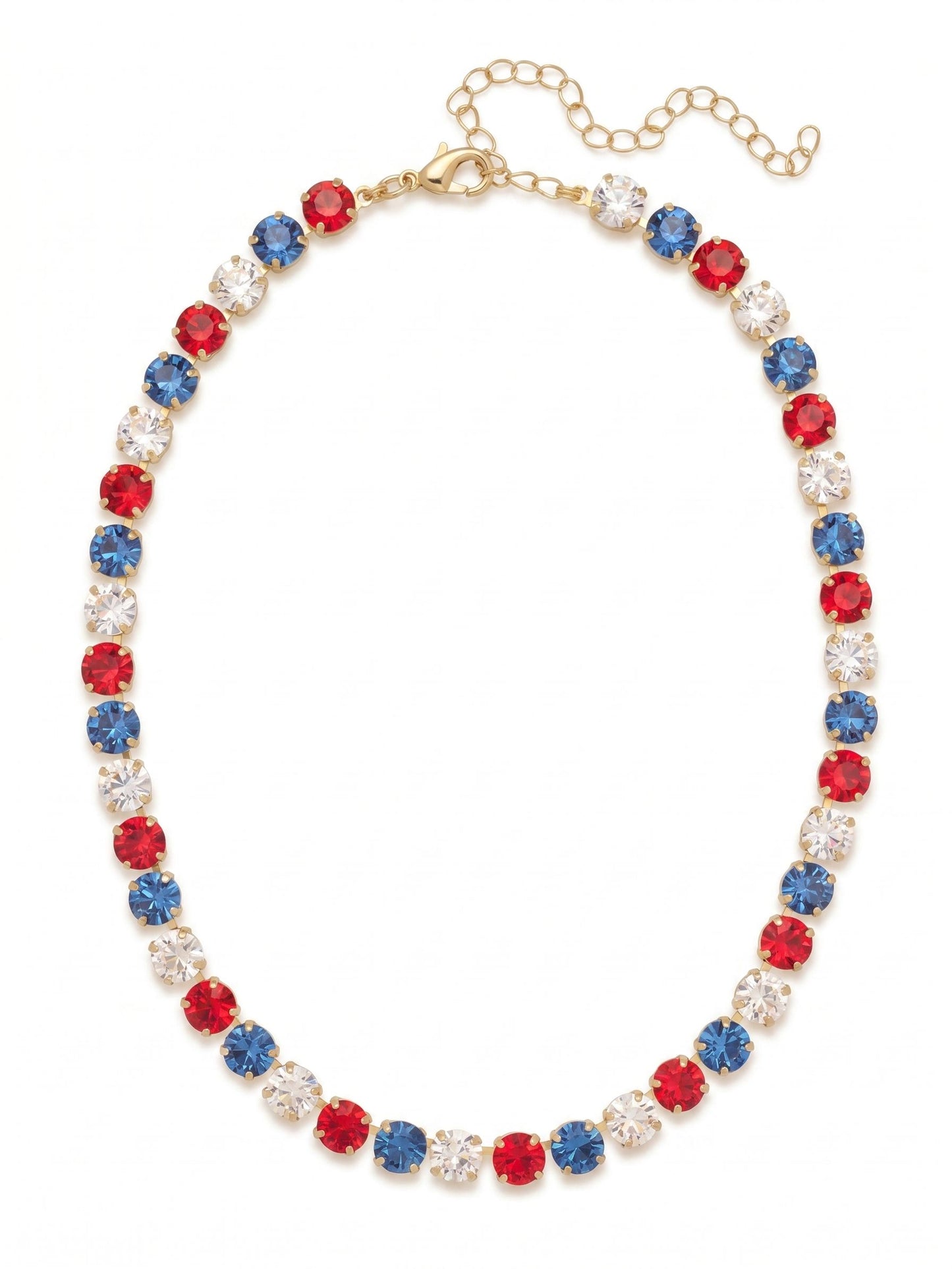 Sorrelli Stars and Stripes Matilda Tennis Necklace