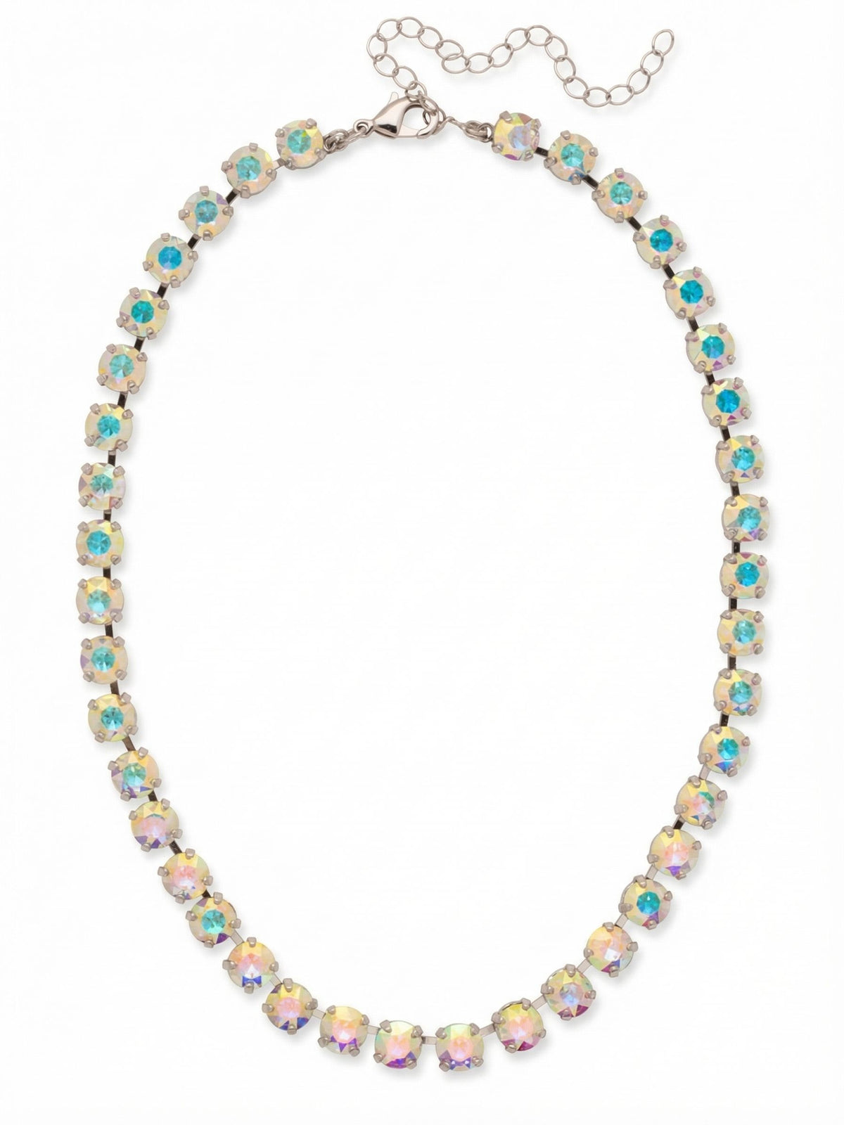 Sorrelli Crystal Aurora Borealis Matilda Tennis Necklace