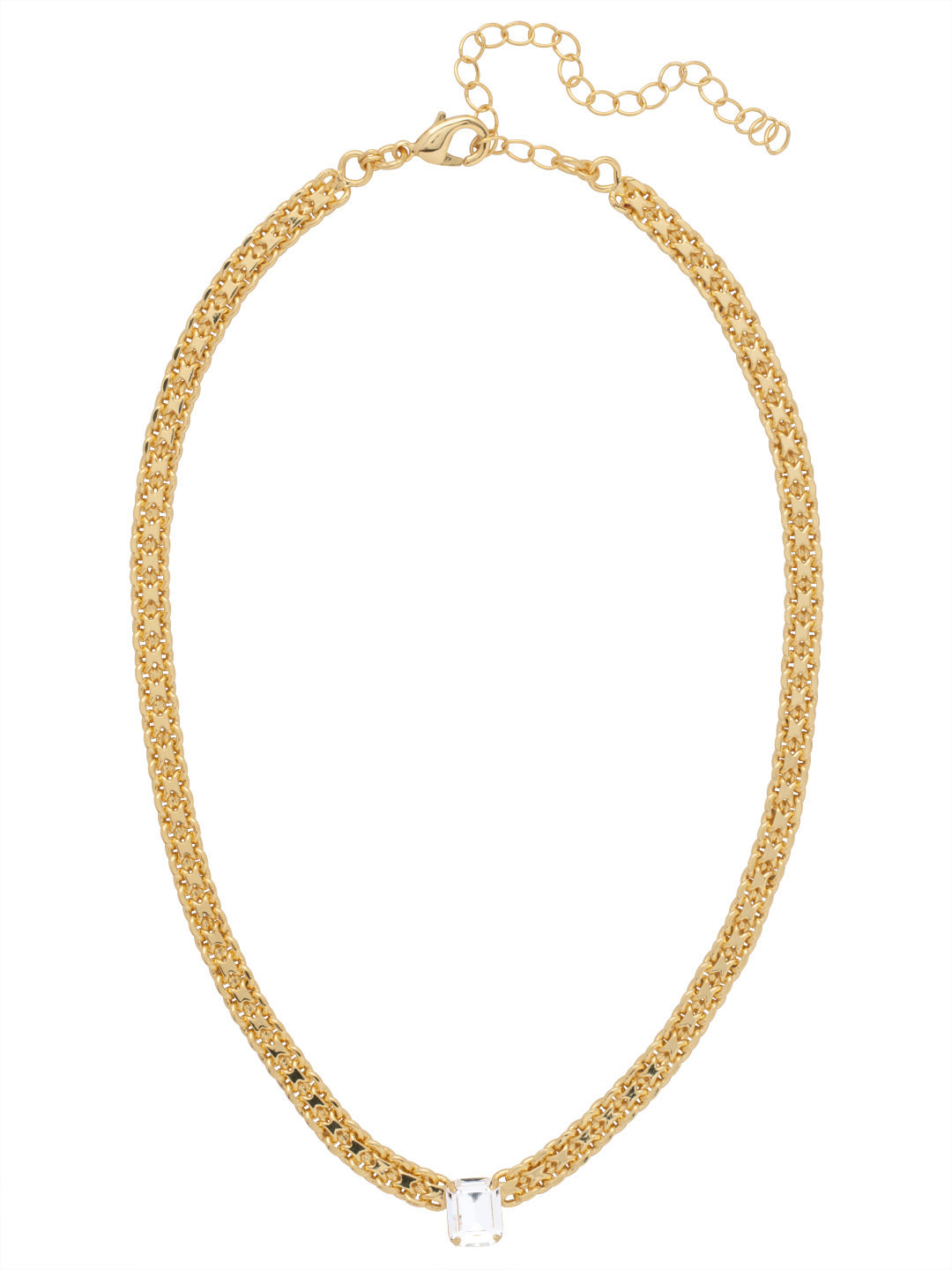 Sorrelli Crystal Octavia Single Crystal Tennis Necklace