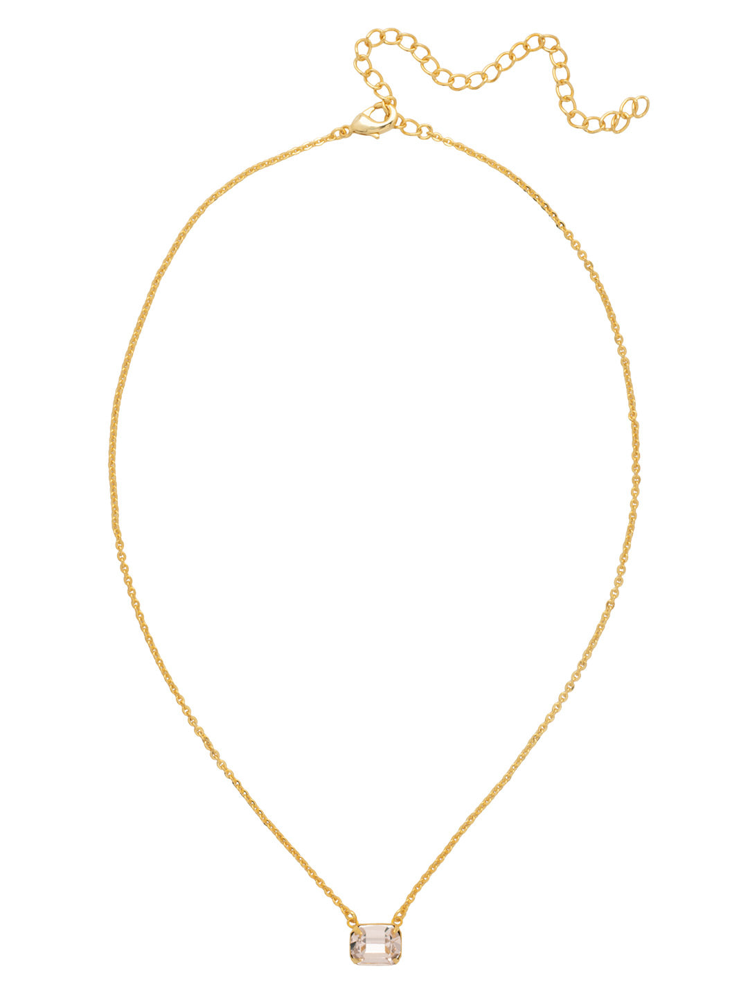 Sorrelli Silk Octavia Single Crystal Pendant Necklace