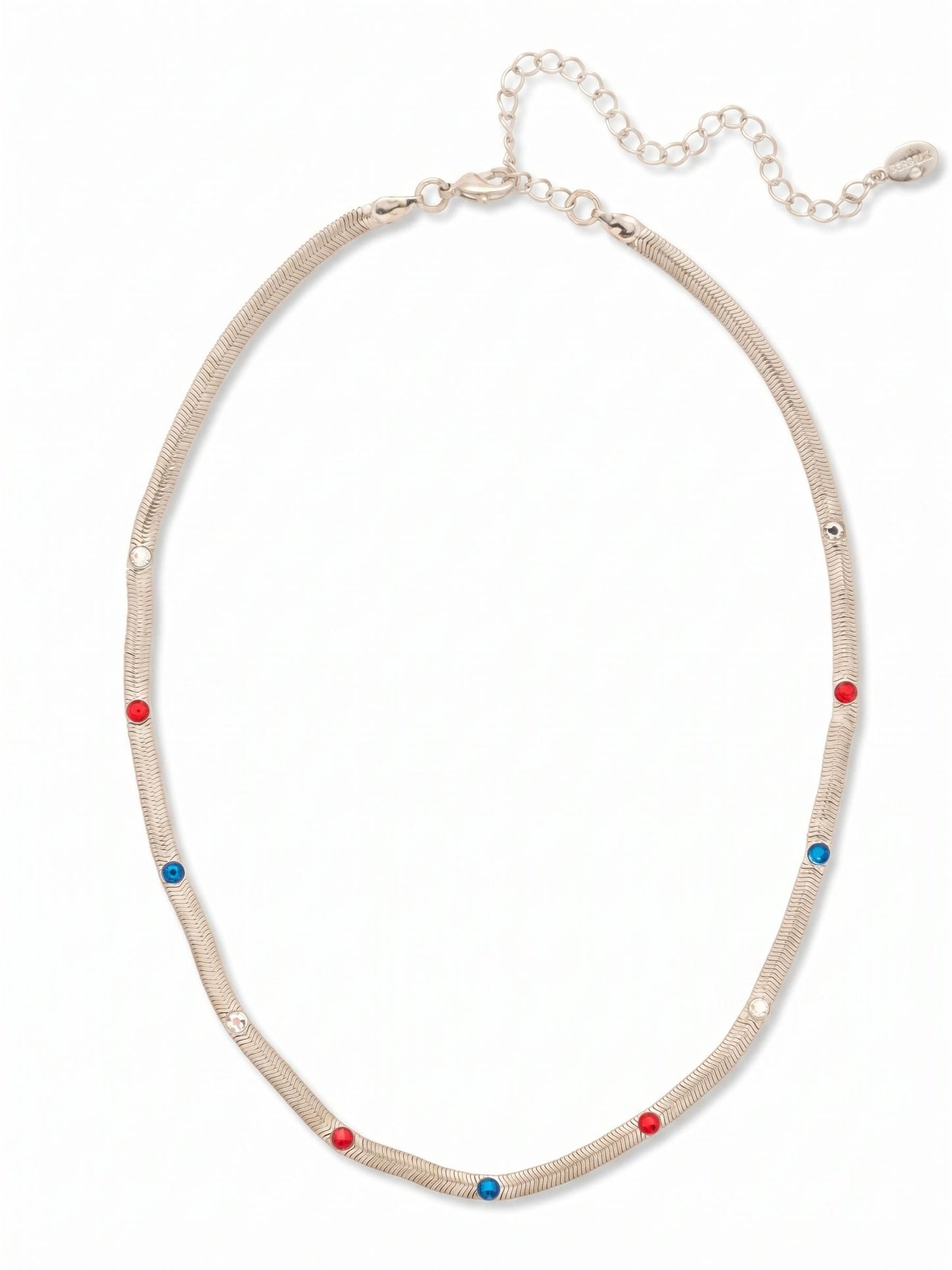 Sorrelli Stars and Stripes Mini Studded Juna Tennis Necklace