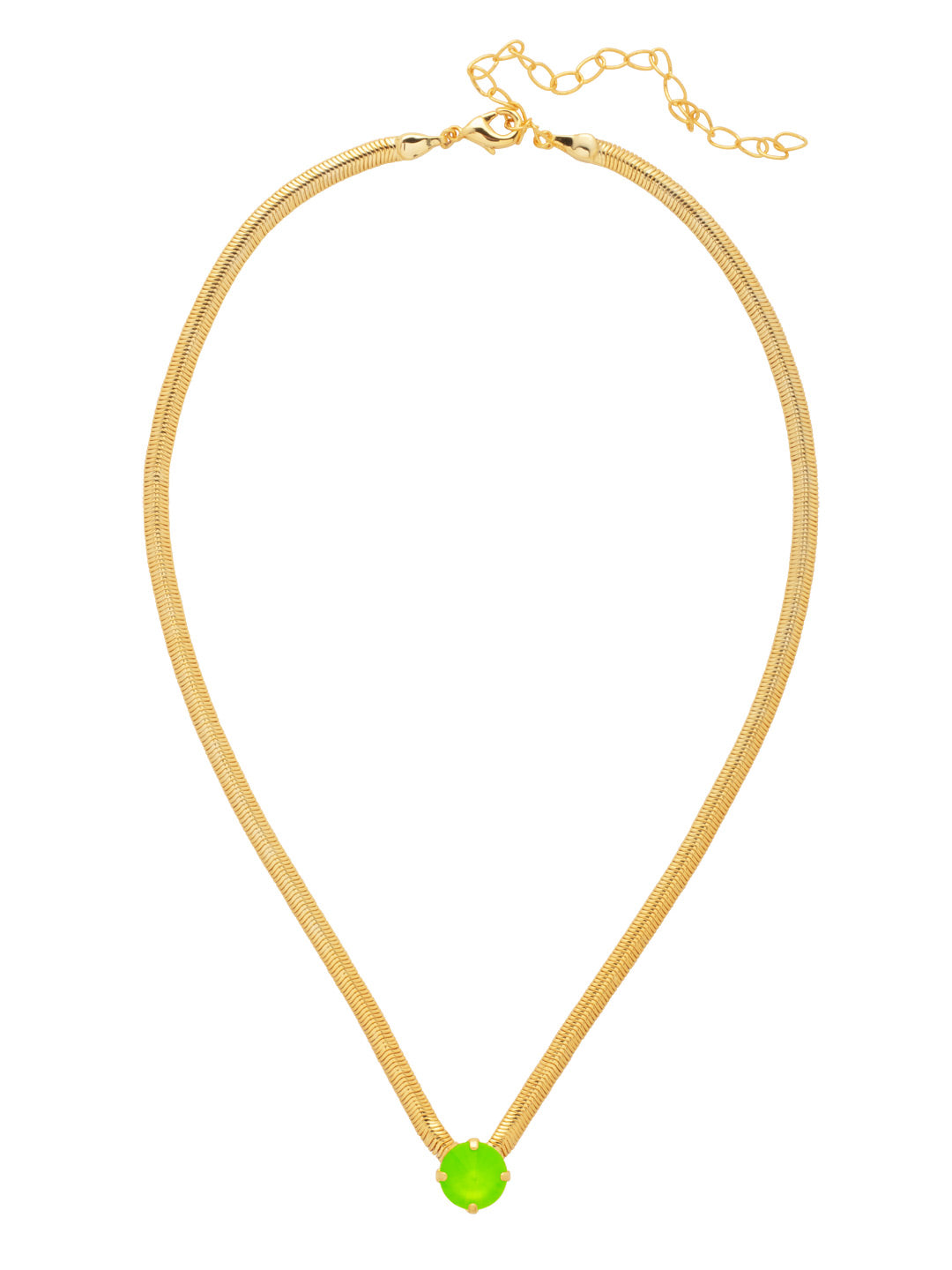 Sorrelli Electric Green Rowan Pendant Necklace