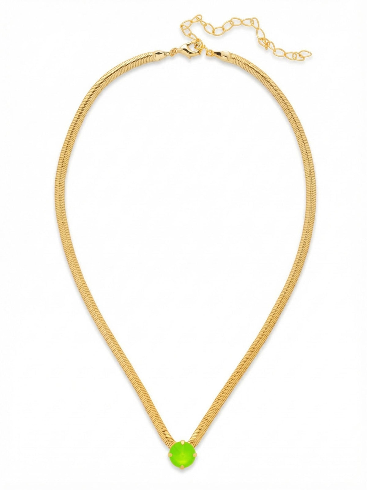 Sorrelli Electric Green Rowan Pendant Necklace