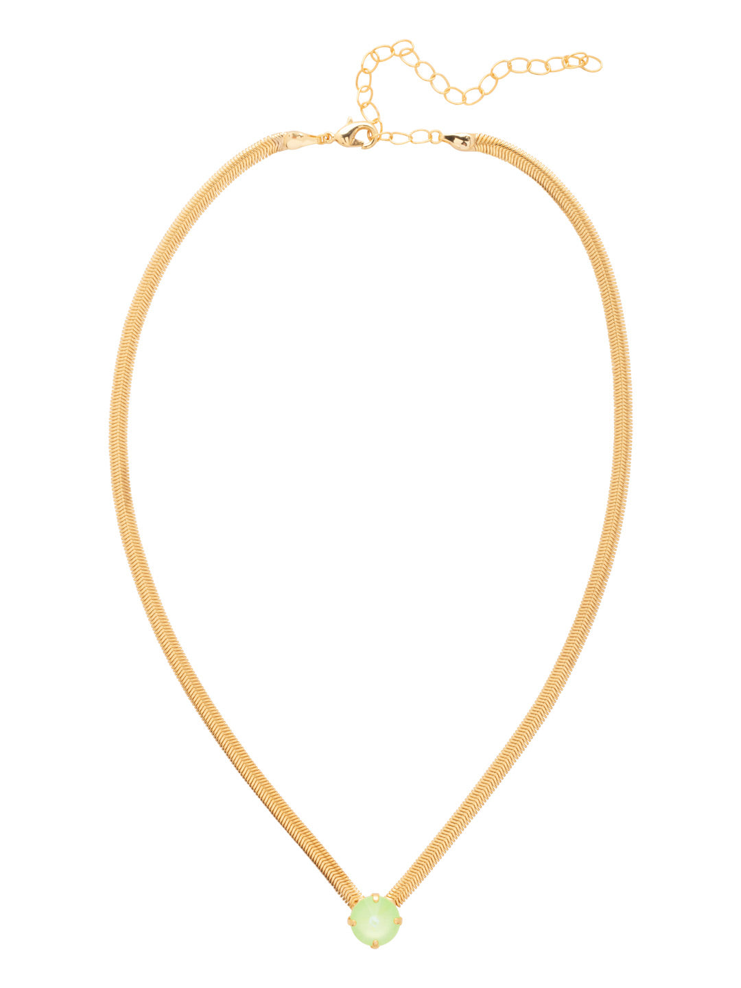 Sorrelli Lime Green Delite Rowan Pendant Necklace