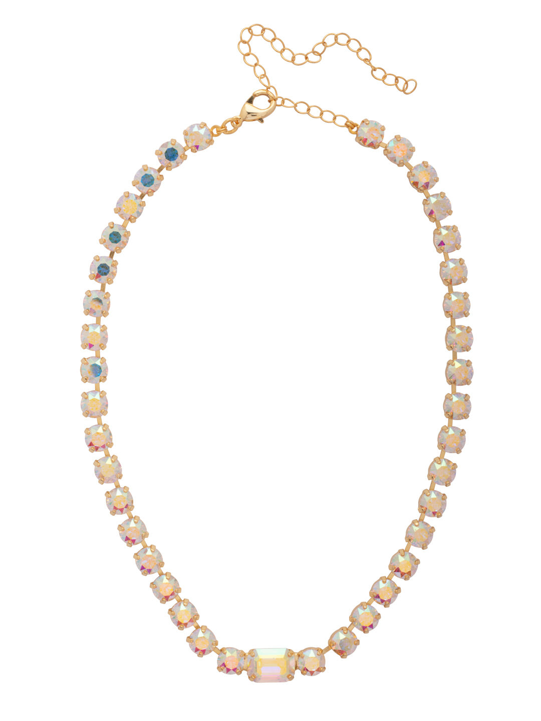 Sorrelli Crystal Aurora Borealis Anya Tennis Necklace