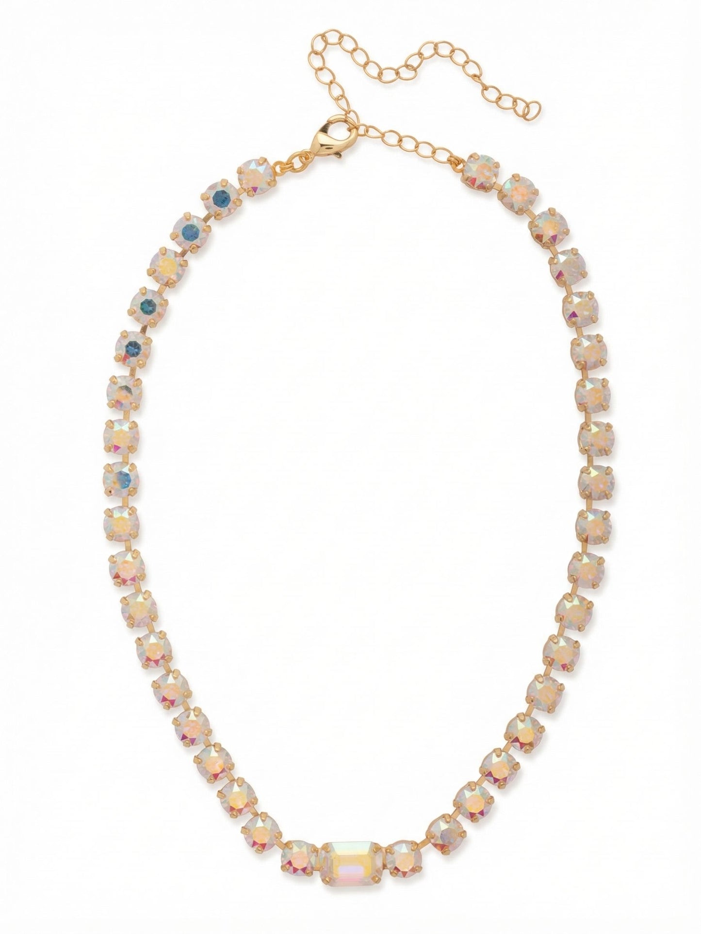 Sorrelli Crystal Aurora Borealis Anya Tennis Necklace