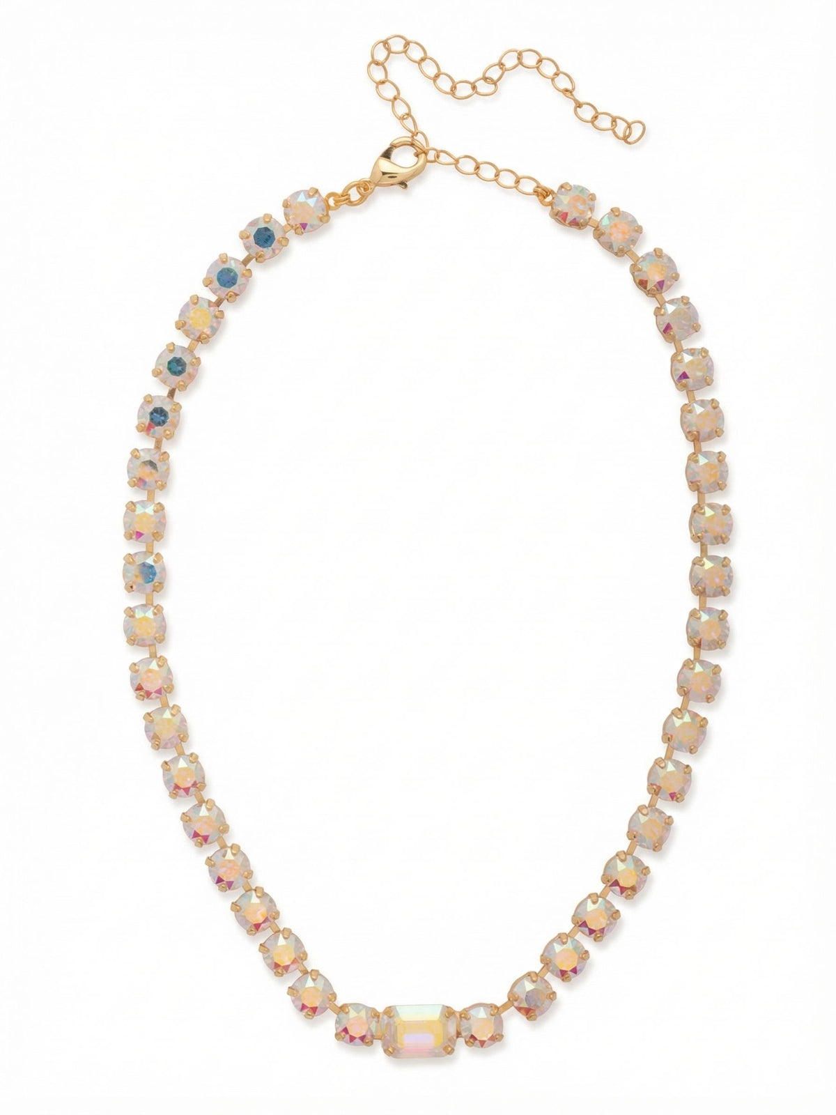 Sorrelli Crystal Aurora Borealis Anya Tennis Necklace