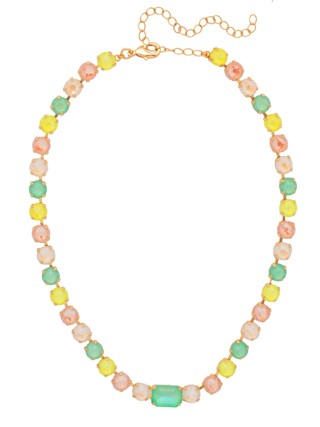Sorrelli Mango Mint Anya Tennis Necklace