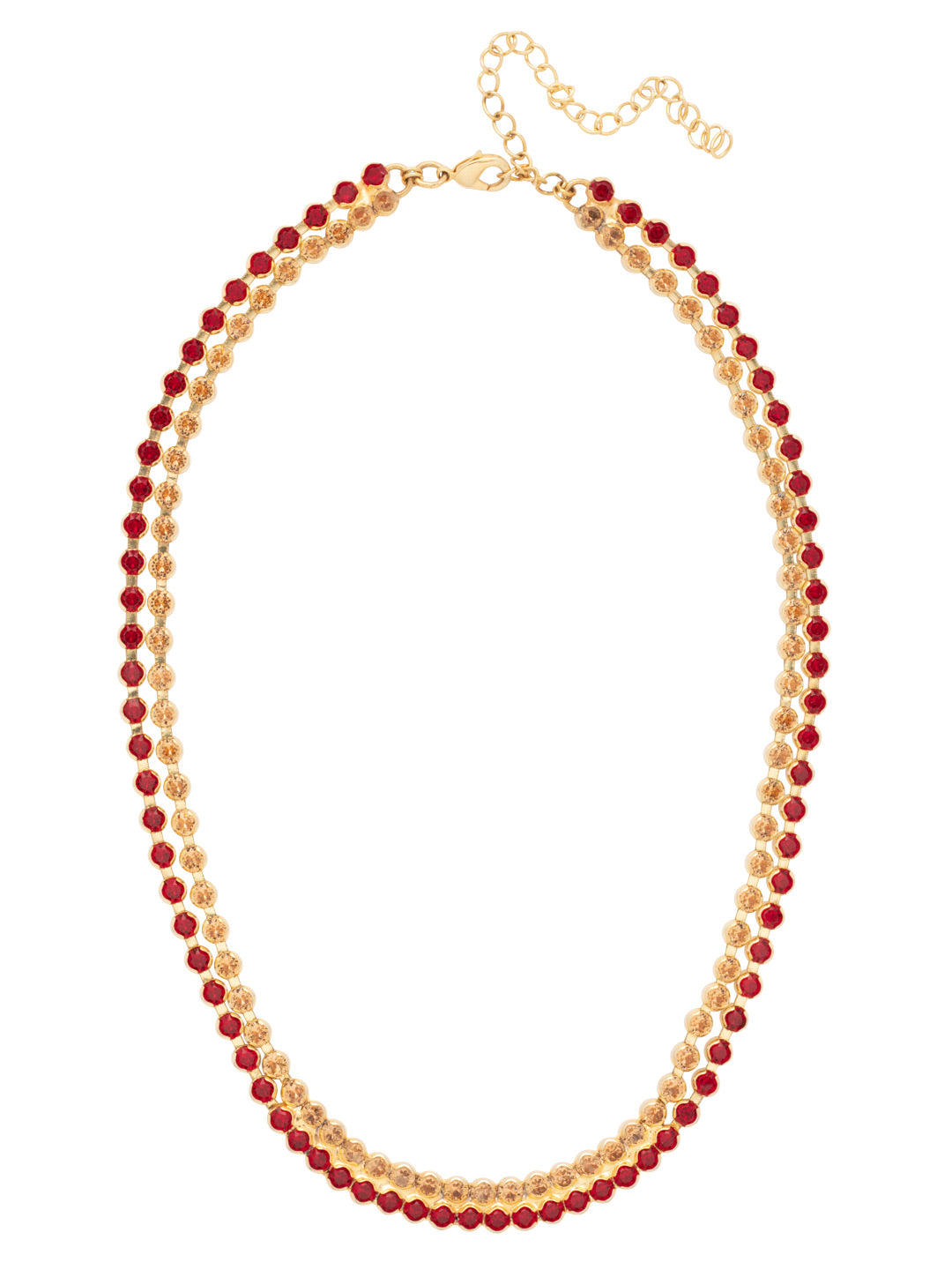 Sorrelli Maple Syrup Kaylyn Tennis Necklace