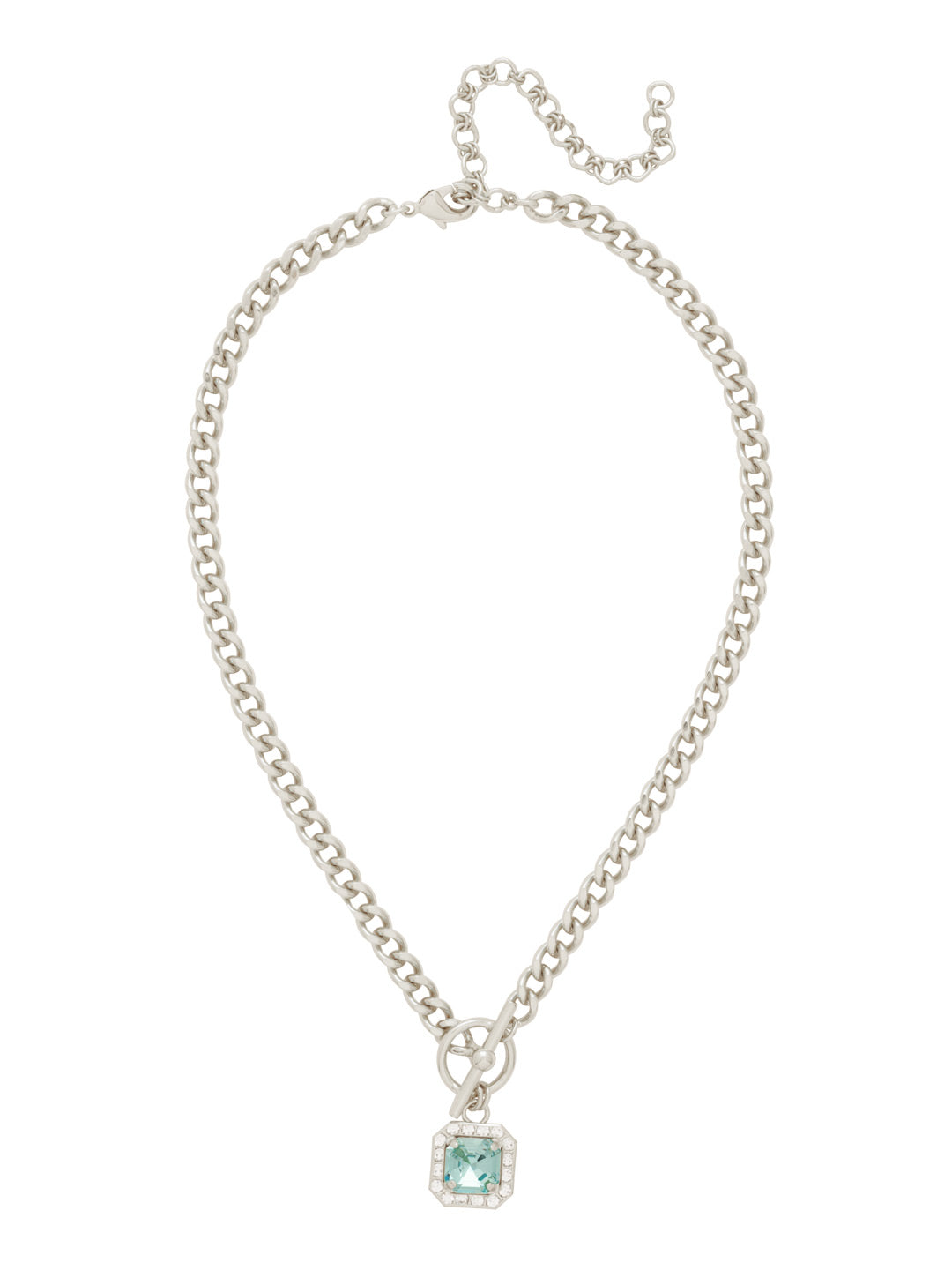 Sorrelli Aquamarine Autumn Pendant Necklace