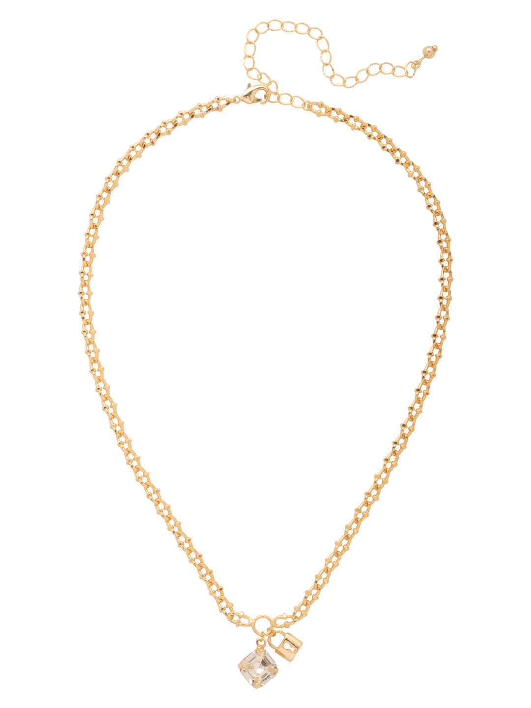 Sorrelli Crystal Izzy Lock Pendant Necklace