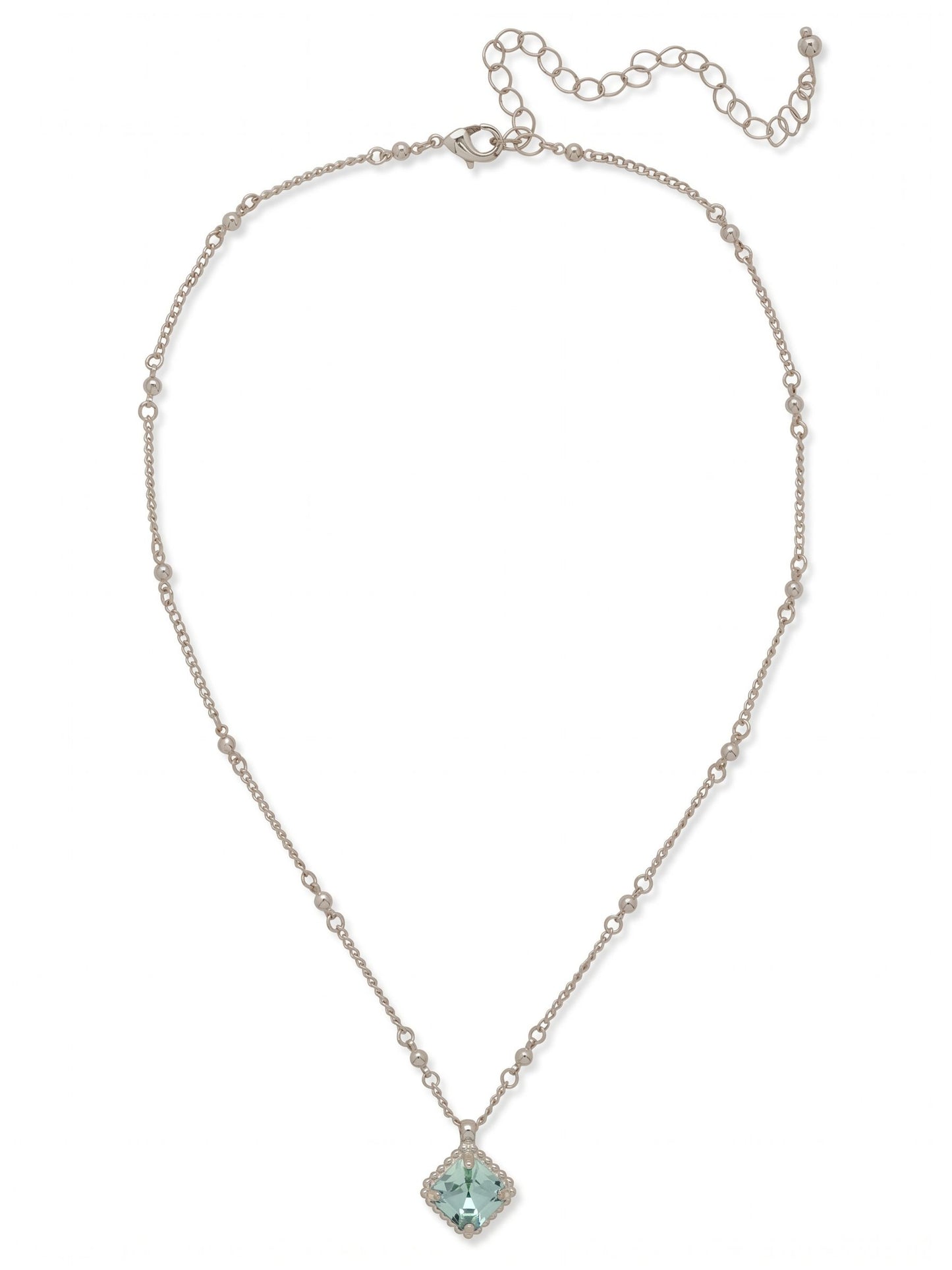 Sorrelli Aquamarine Izzy Decorated Pendant Necklace