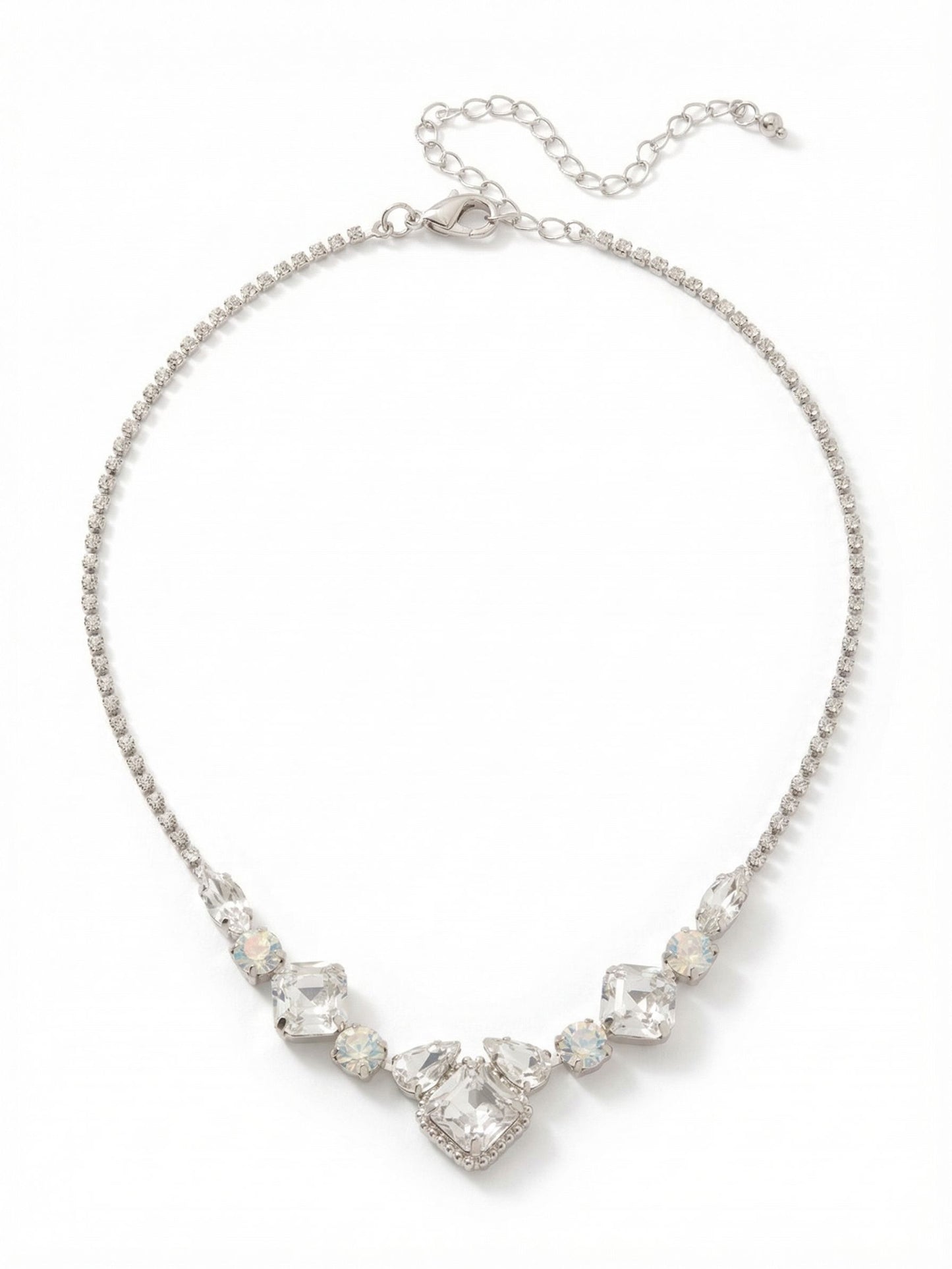 Sorrelli Crystal Lace Izzy Crystal Chain Tennis Necklace