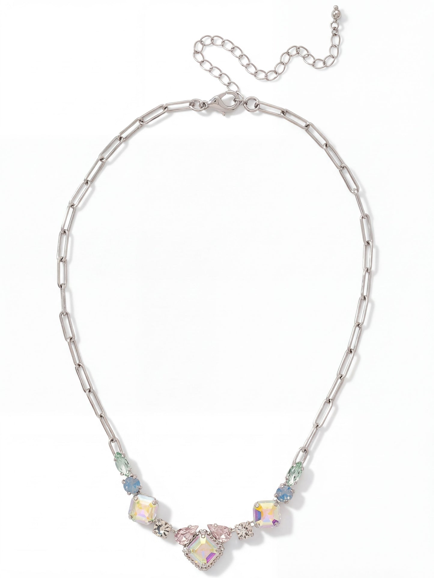 Sorrelli Rainbow Quartz Izzy Tennis Necklace