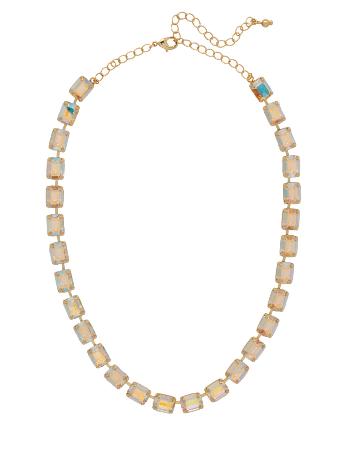 Sorrelli Crystal Aurora Borealis Octavia Repeating Tennis Necklace