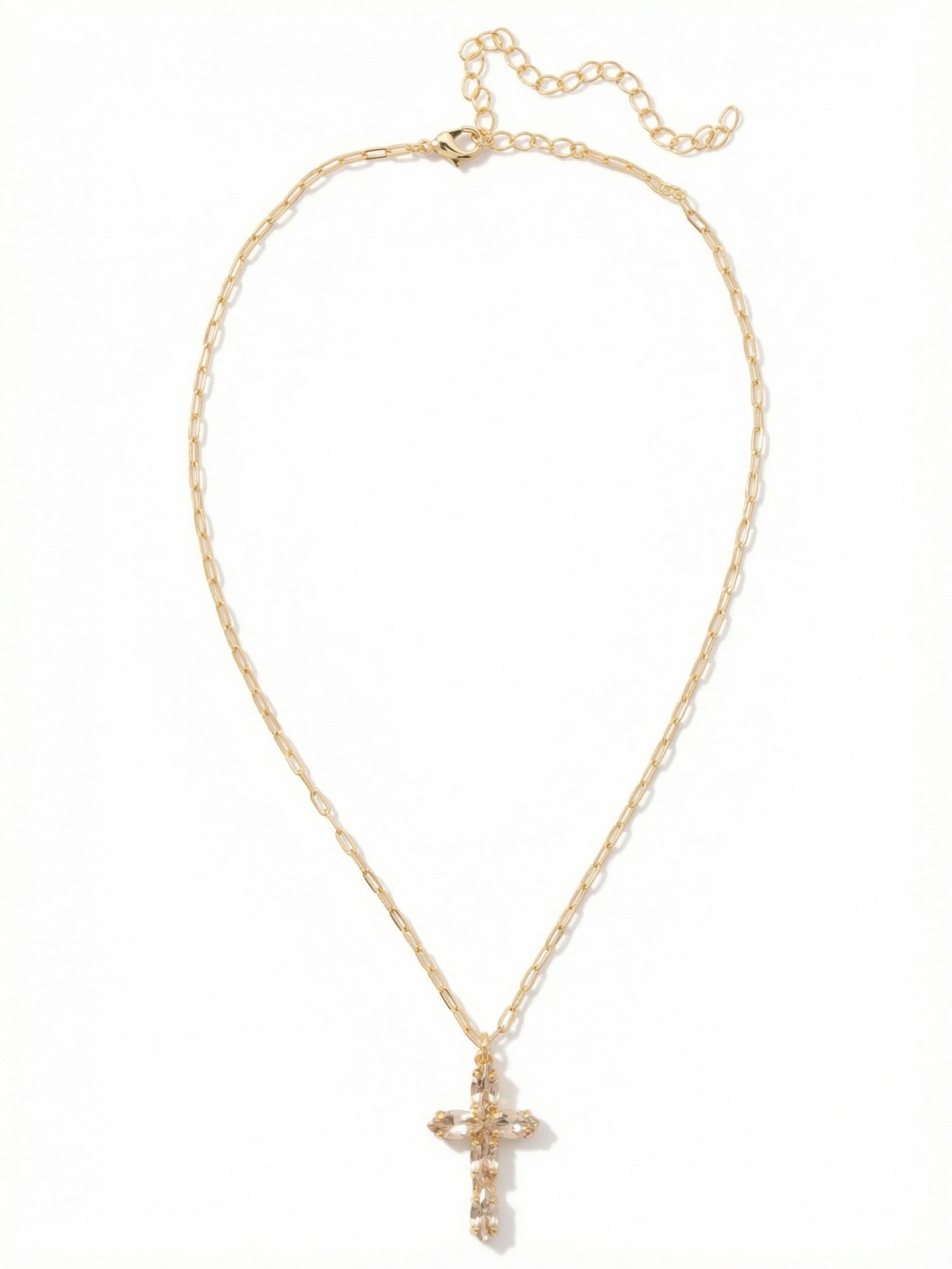 Sorrelli Crystal Clarissa Cross Pendant Necklace