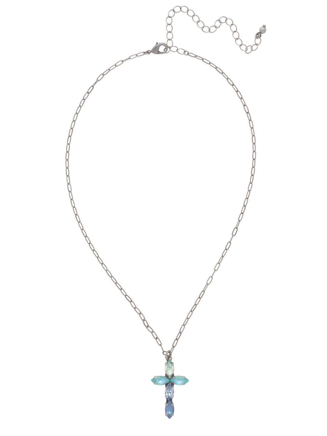 Sorrelli Ocean Clarissa Cross Pendant Necklace
