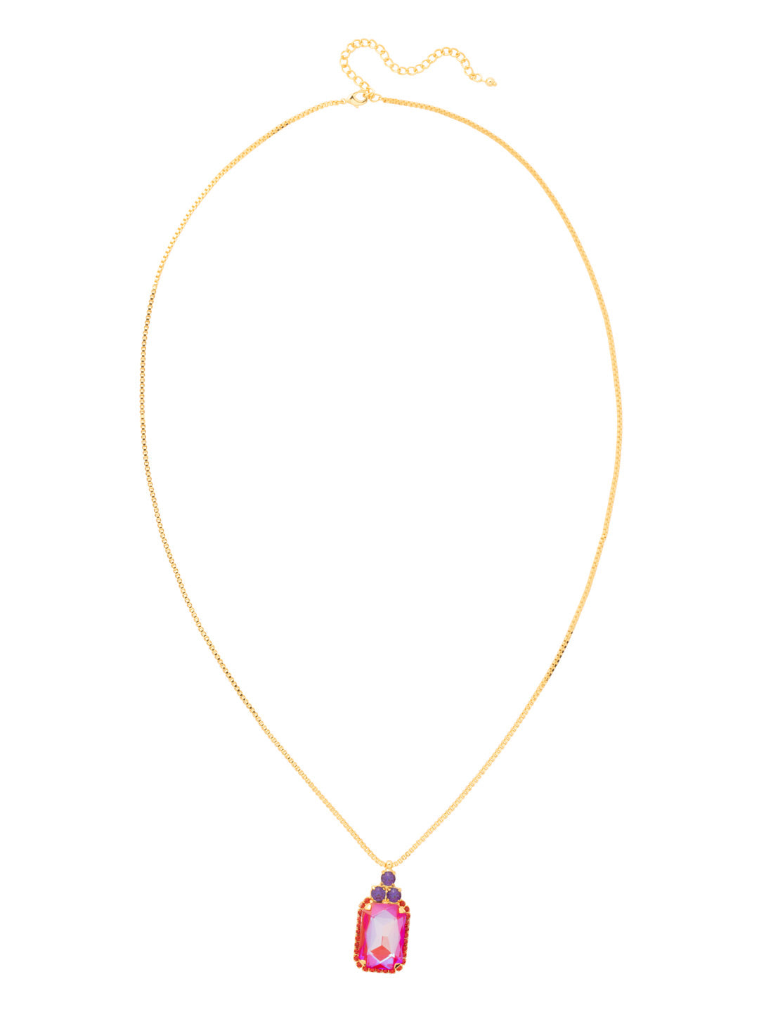 Sorrelli Red Velvet Viretta Embellished Long Necklace