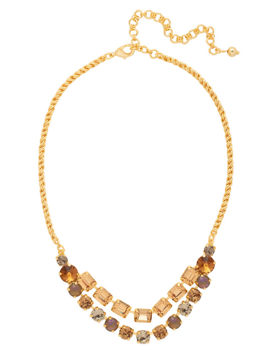 Sorrelli Honey Bourbon Zelie Tennis Necklace
