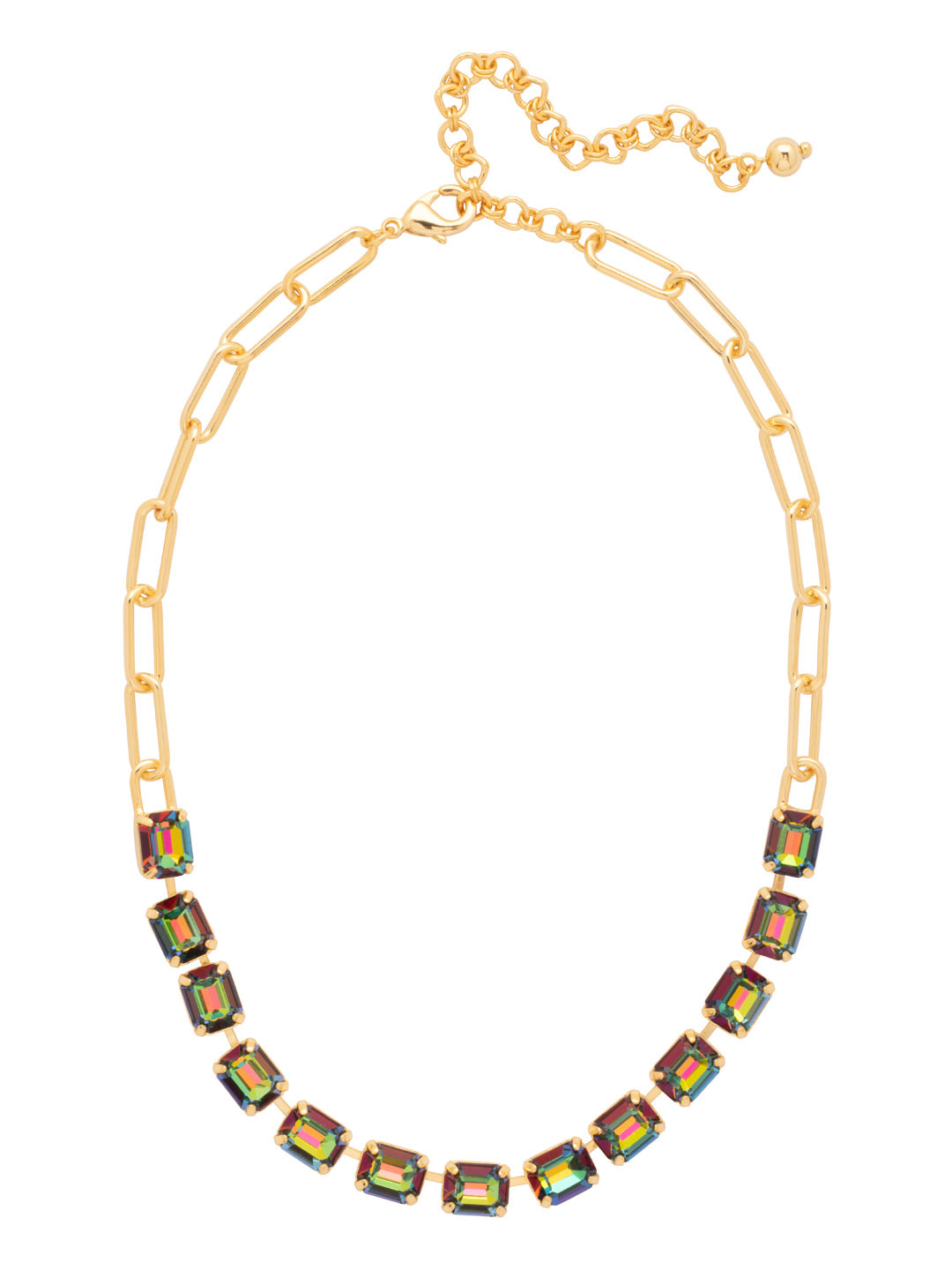 Sorrelli Volcano Octavia Paperclip Tennis Necklace