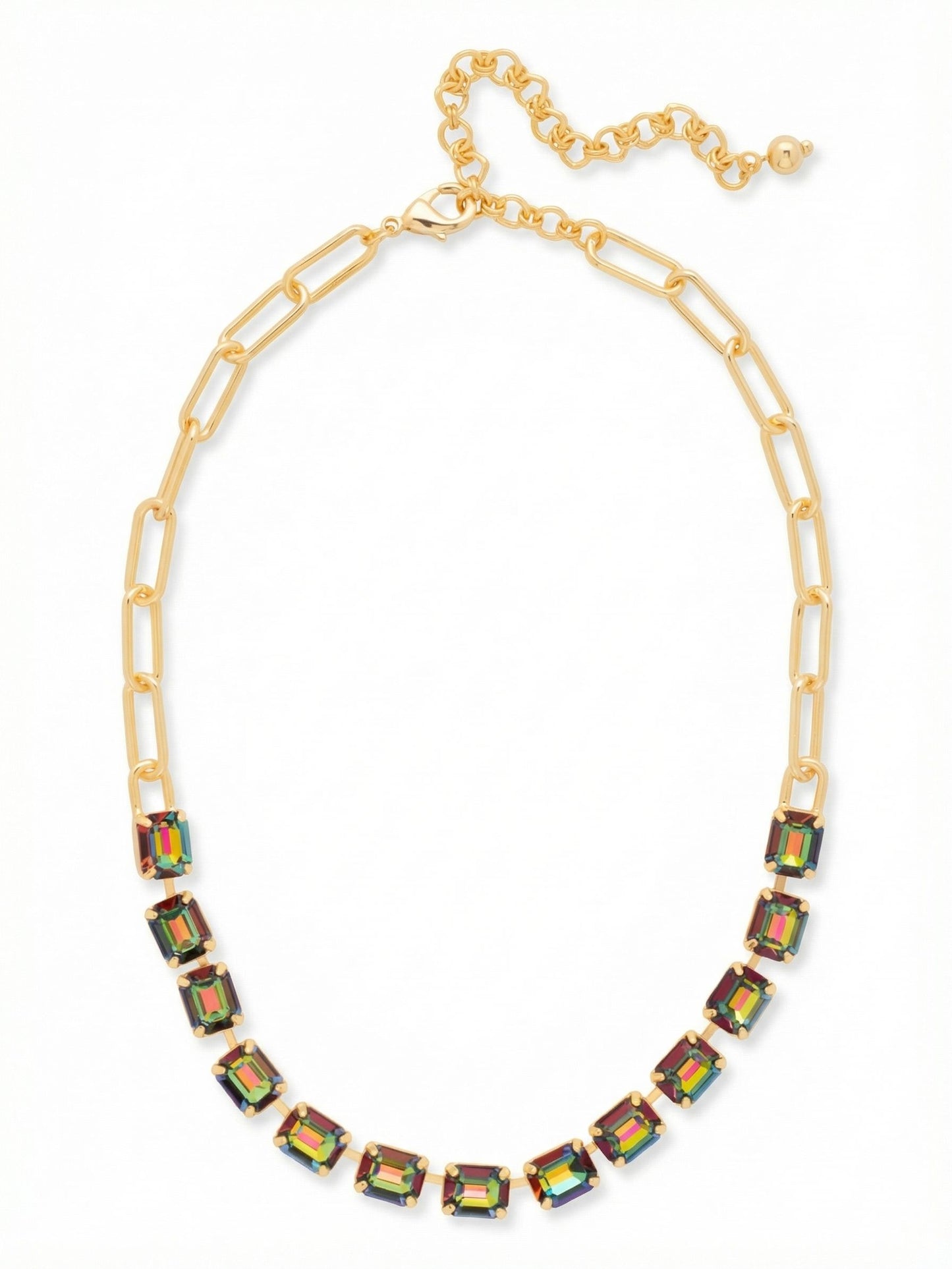 Sorrelli Volcano Octavia Paperclip Tennis Necklace