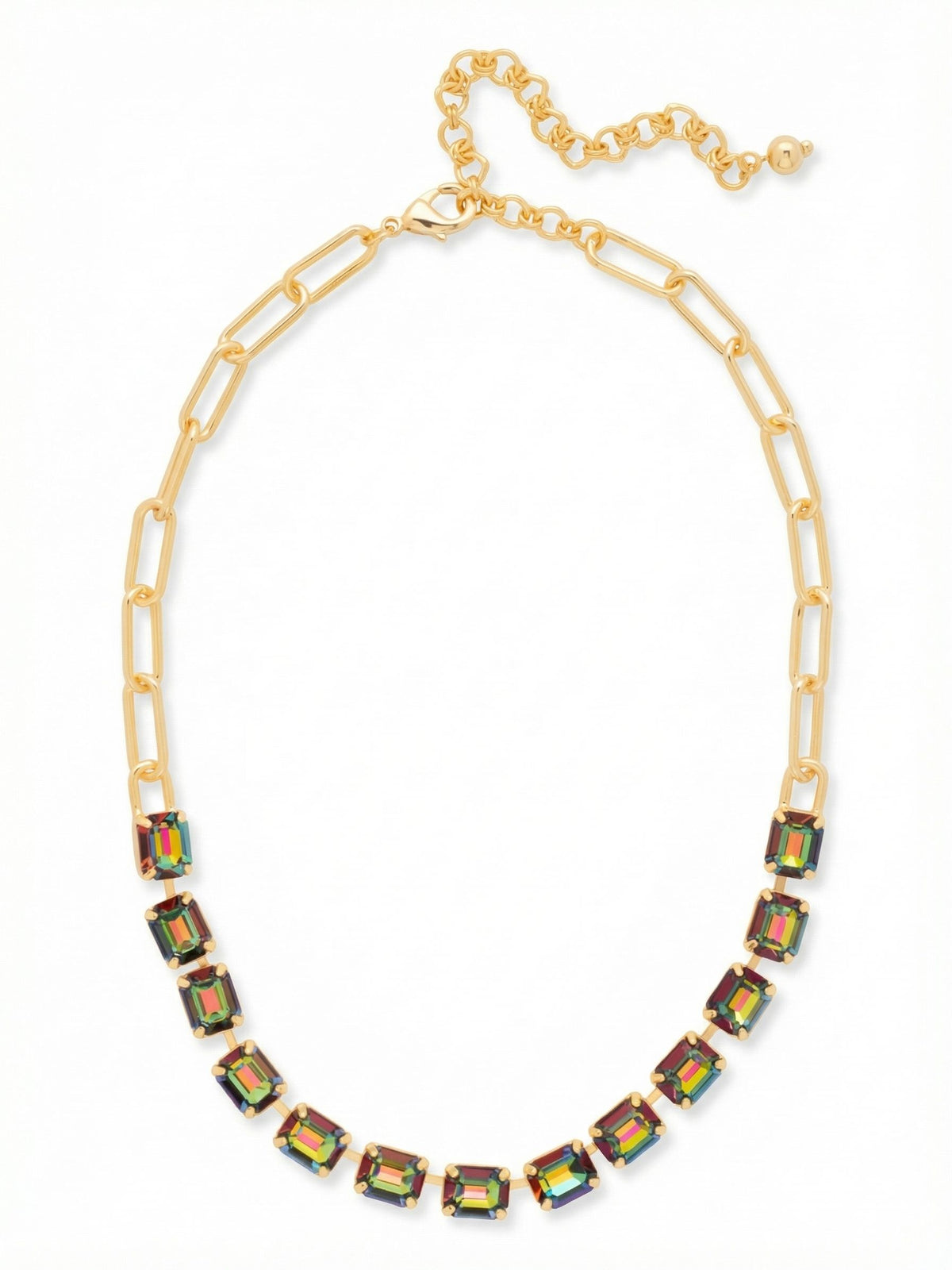 Sorrelli Volcano Octavia Paperclip Tennis Necklace