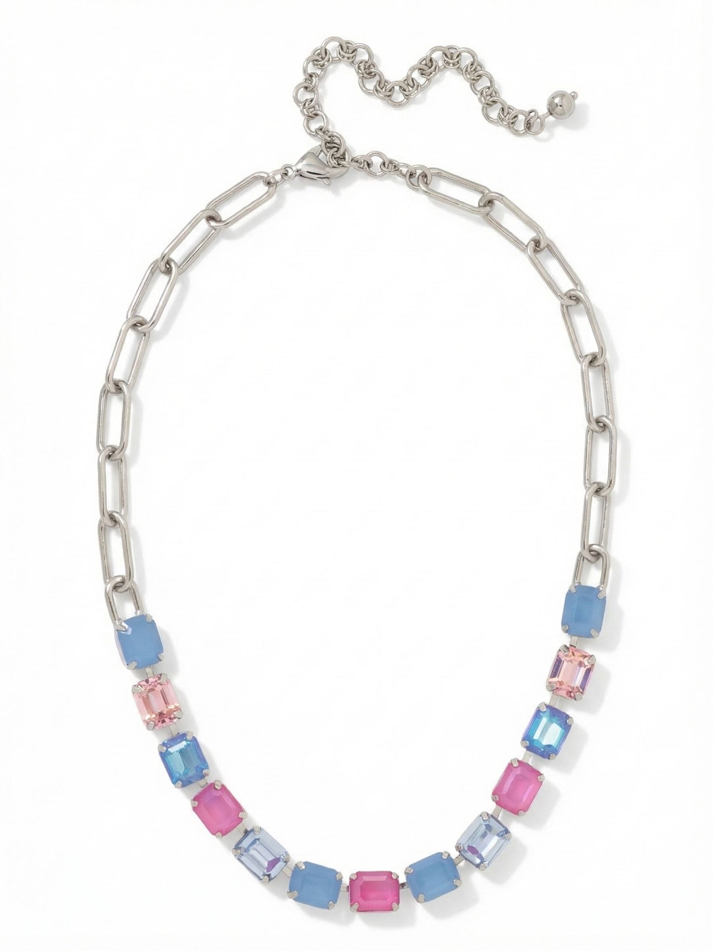 Sorrelli Peony Breeze Octavia Paperclip Tennis Necklace