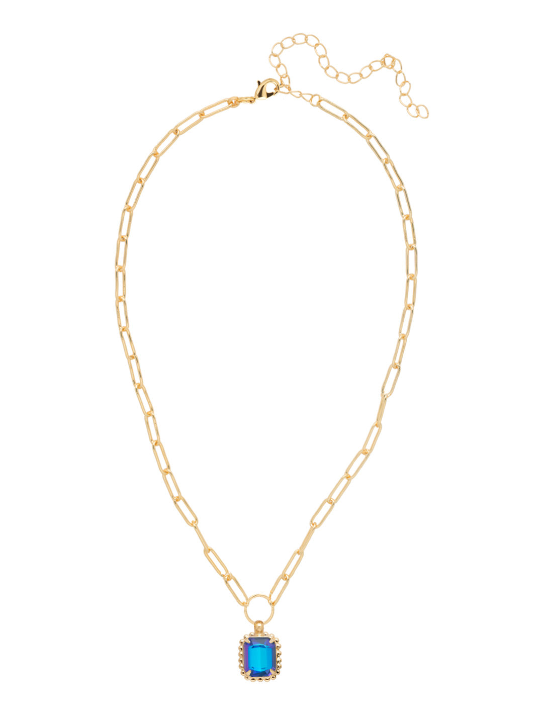 Sorrelli Royal Blue Delite Octavia Scalloped Pendant Necklace