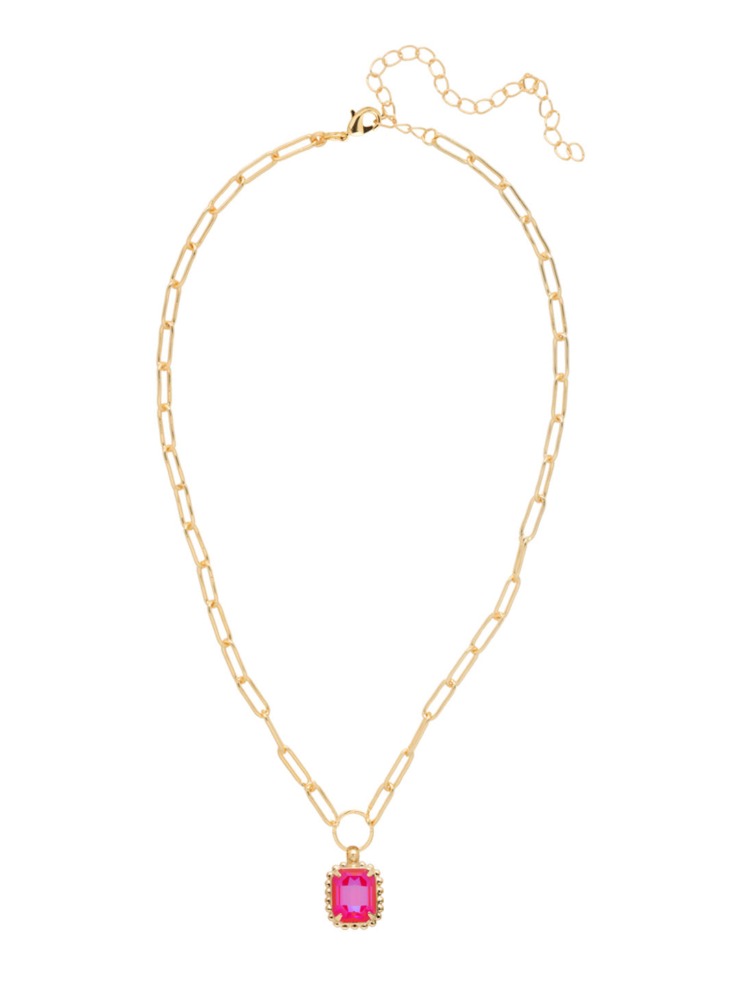 Sorrelli Royal Red Delite Octavia Scalloped Pendant Necklace