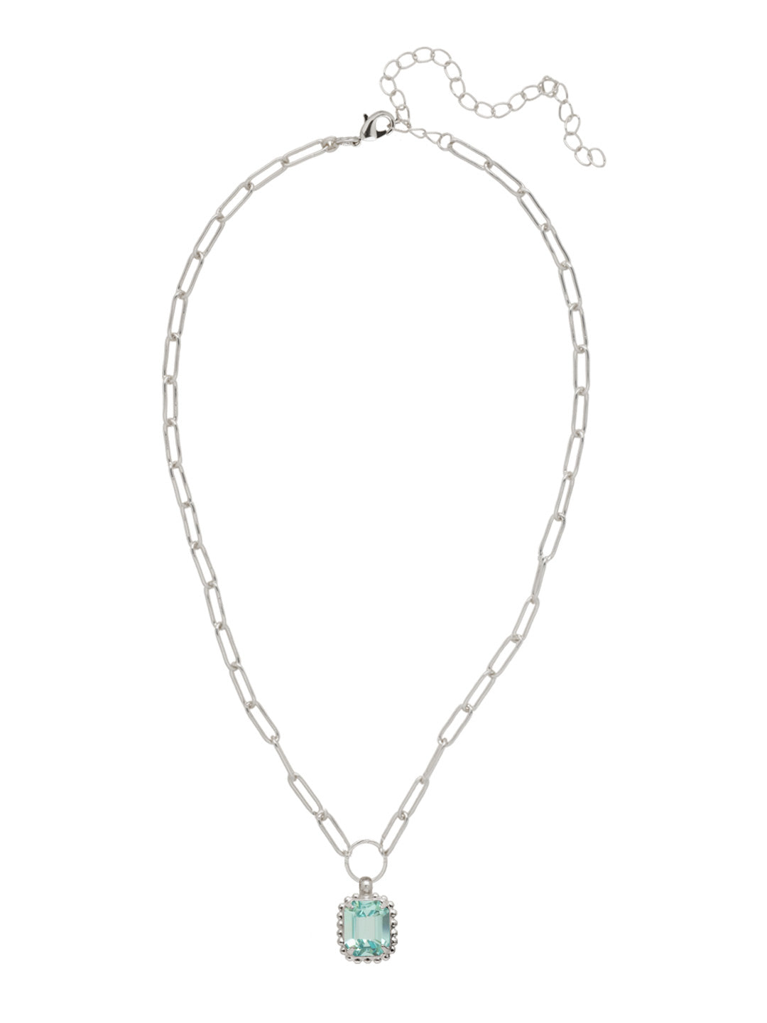 Sorrelli Aquamarine Octavia Scalloped Pendant Necklace