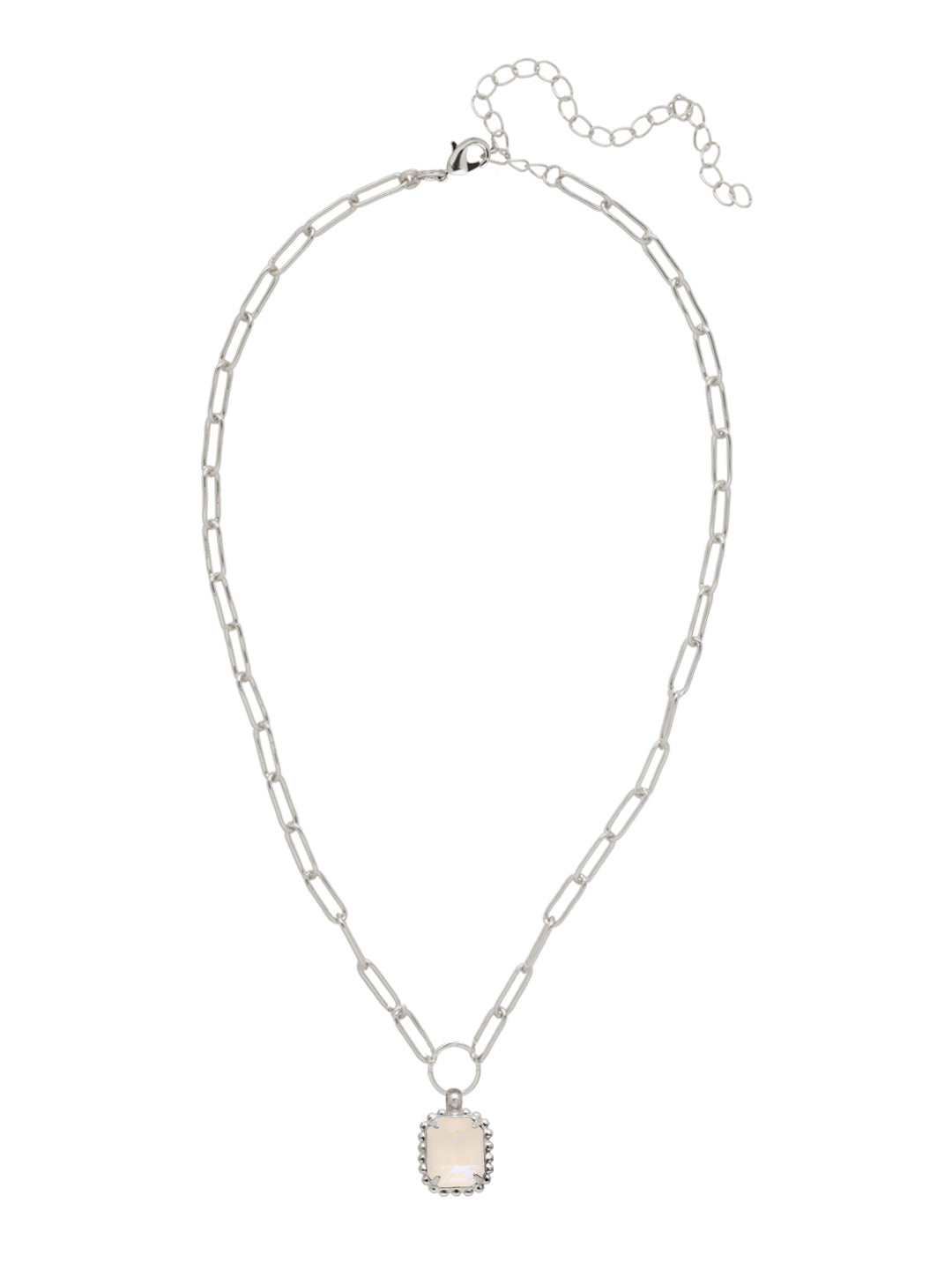 Sorrelli Ultra White Octavia Scalloped Pendant Necklace