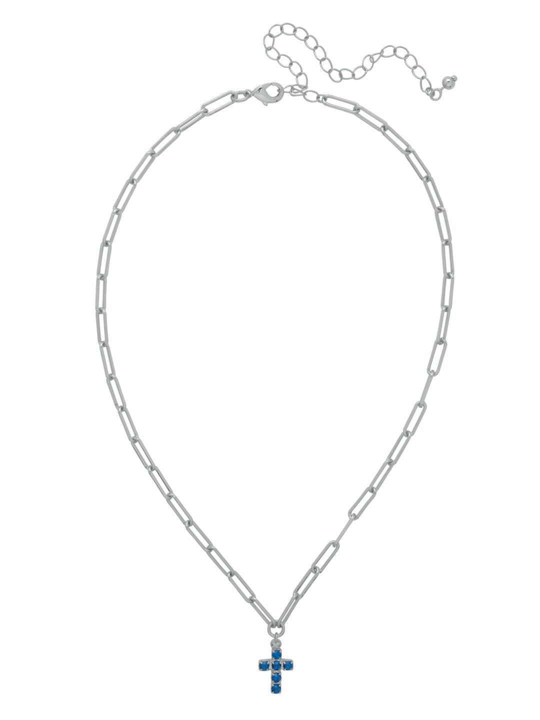 Sorrelli Sapphire Carly Cross Pendant Necklace