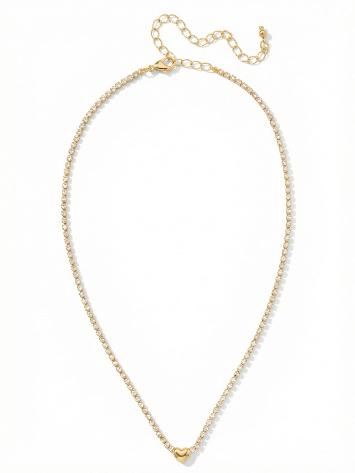 Sorrelli Crystal Mini Marnie Heart Tennis Necklace