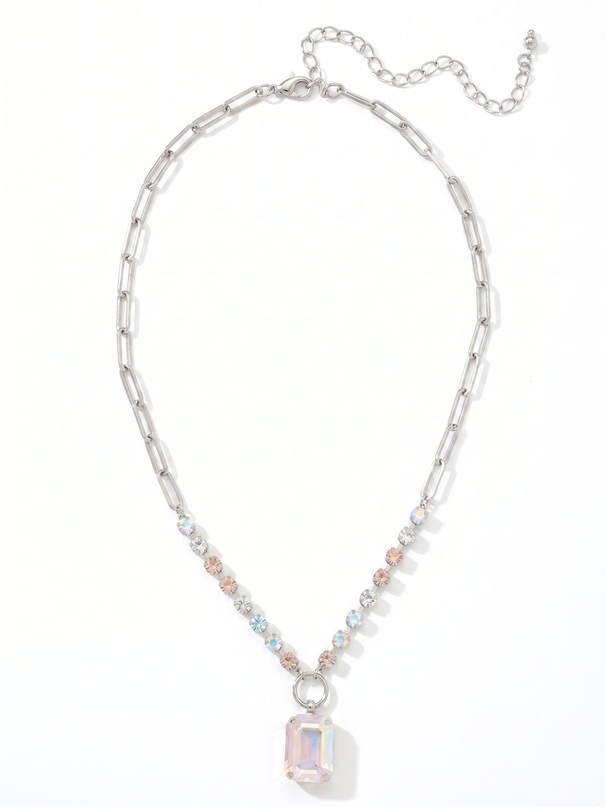 Sorrelli Rainbow Quartz Iris Pendant Necklace